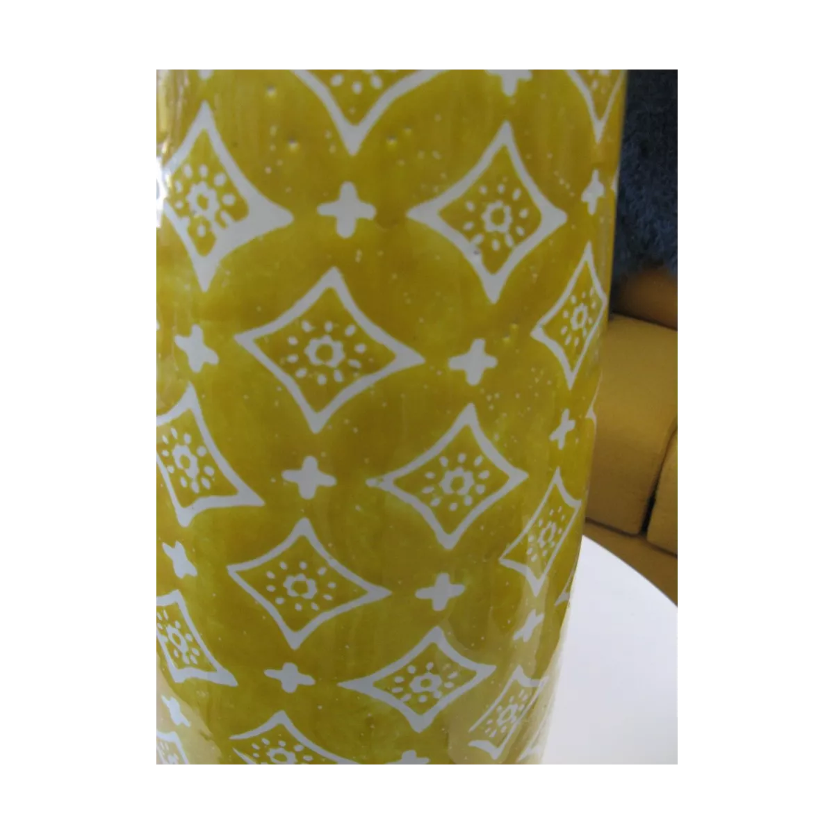 Vase Graphik Moutarde H.60cm