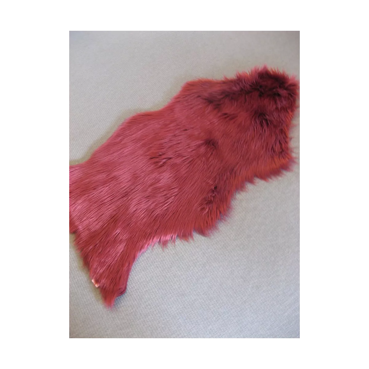 Peau Imitation Fourrure Rouge