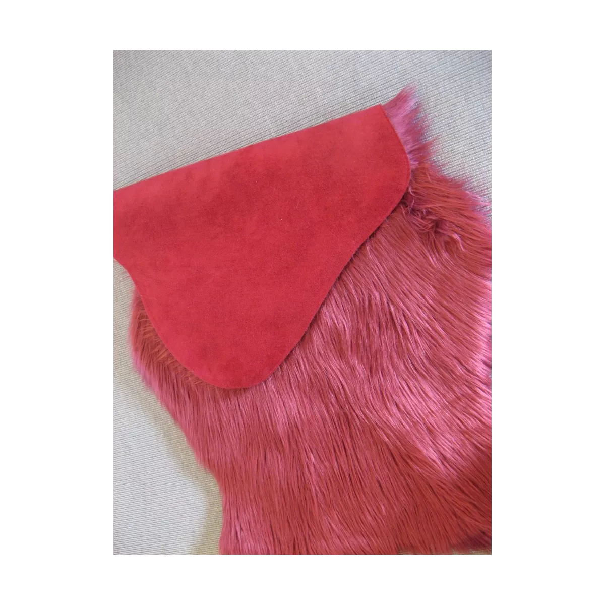 Peau Imitation Fourrure Rouge