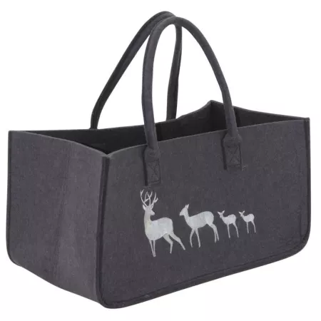 Sac à Buches Feutrine Cerf