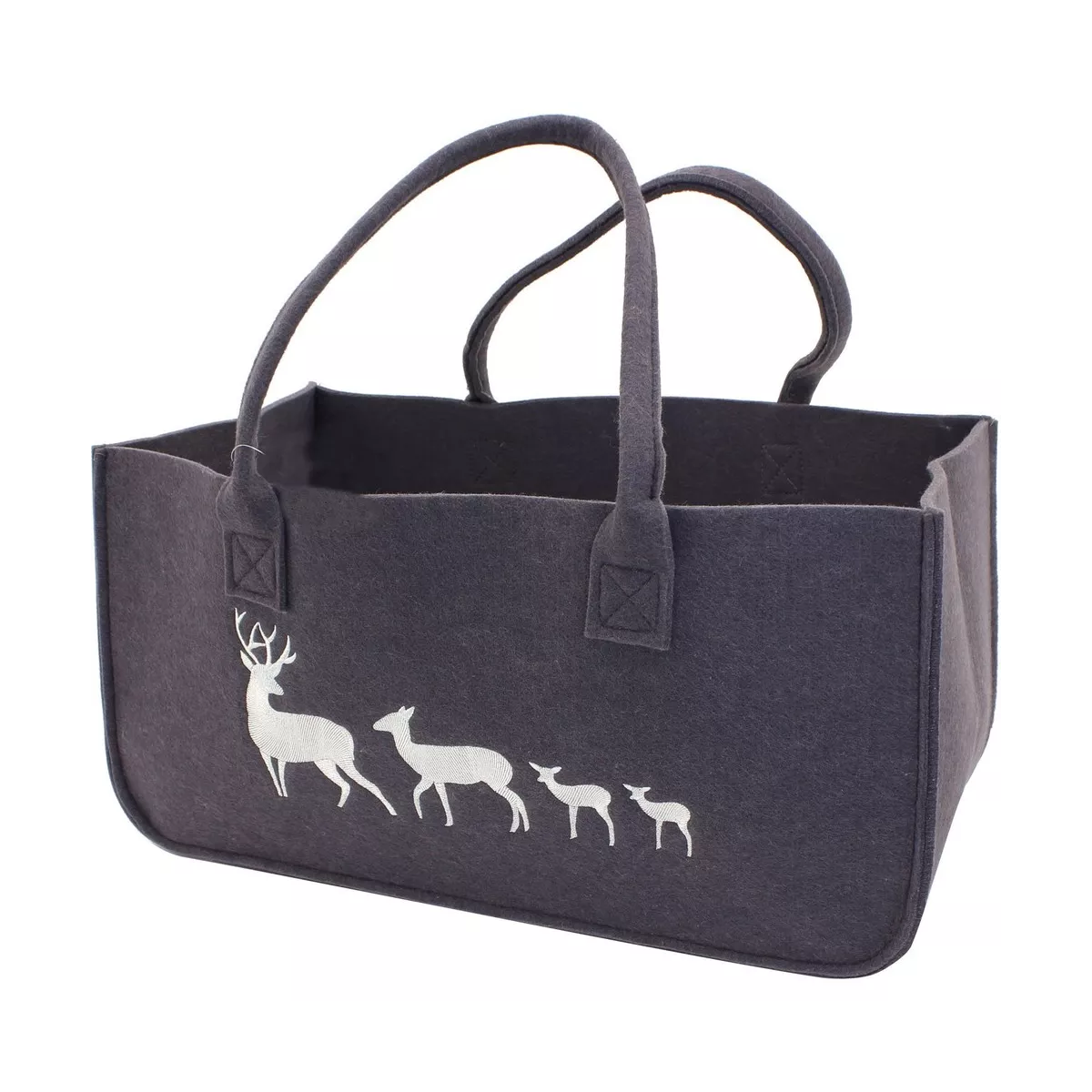 Sac à Buches Feutrine Cerf