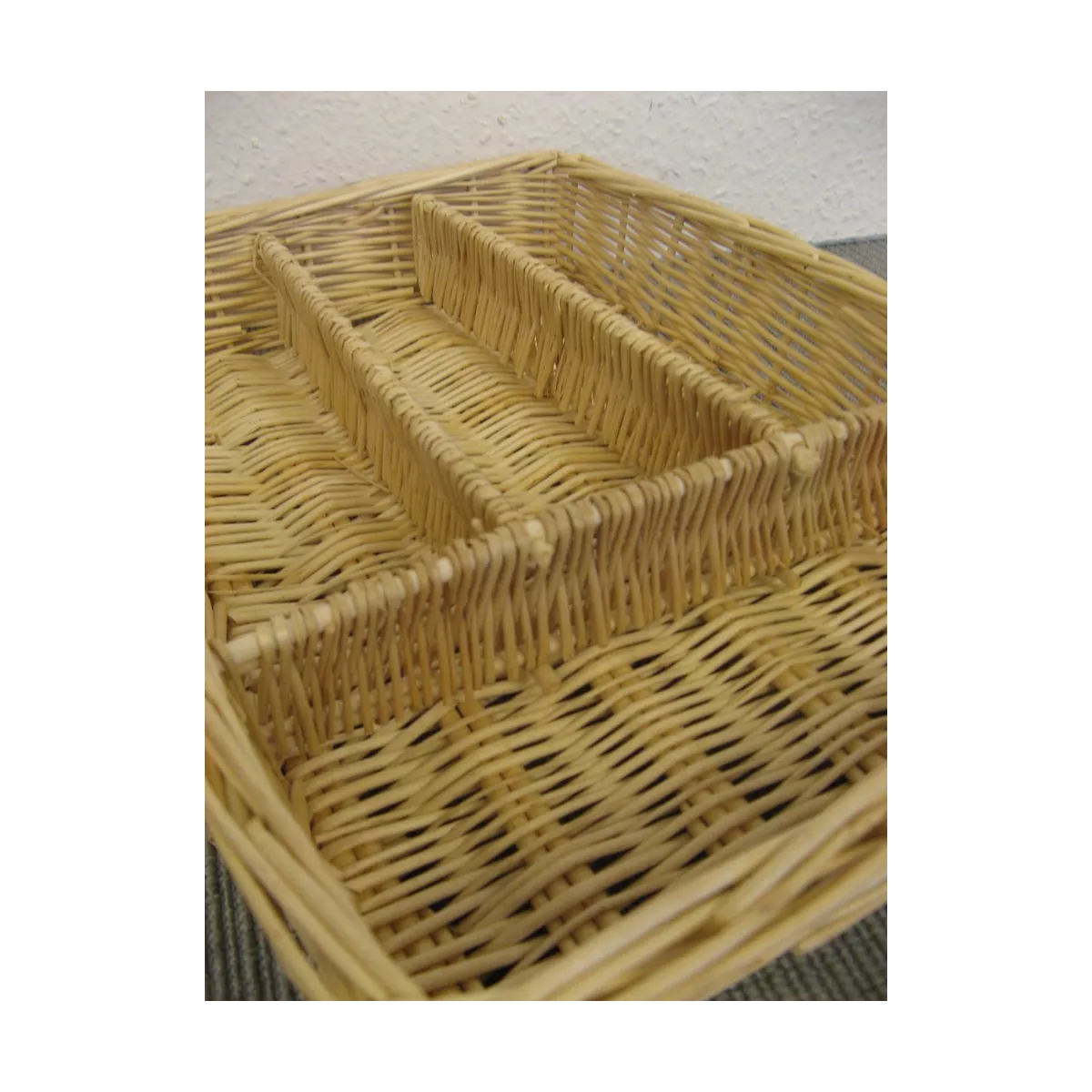 Range Couverts en osier naturel