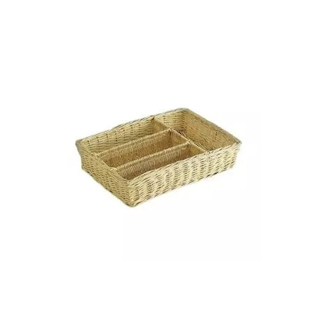 Range Couverts en osier naturel