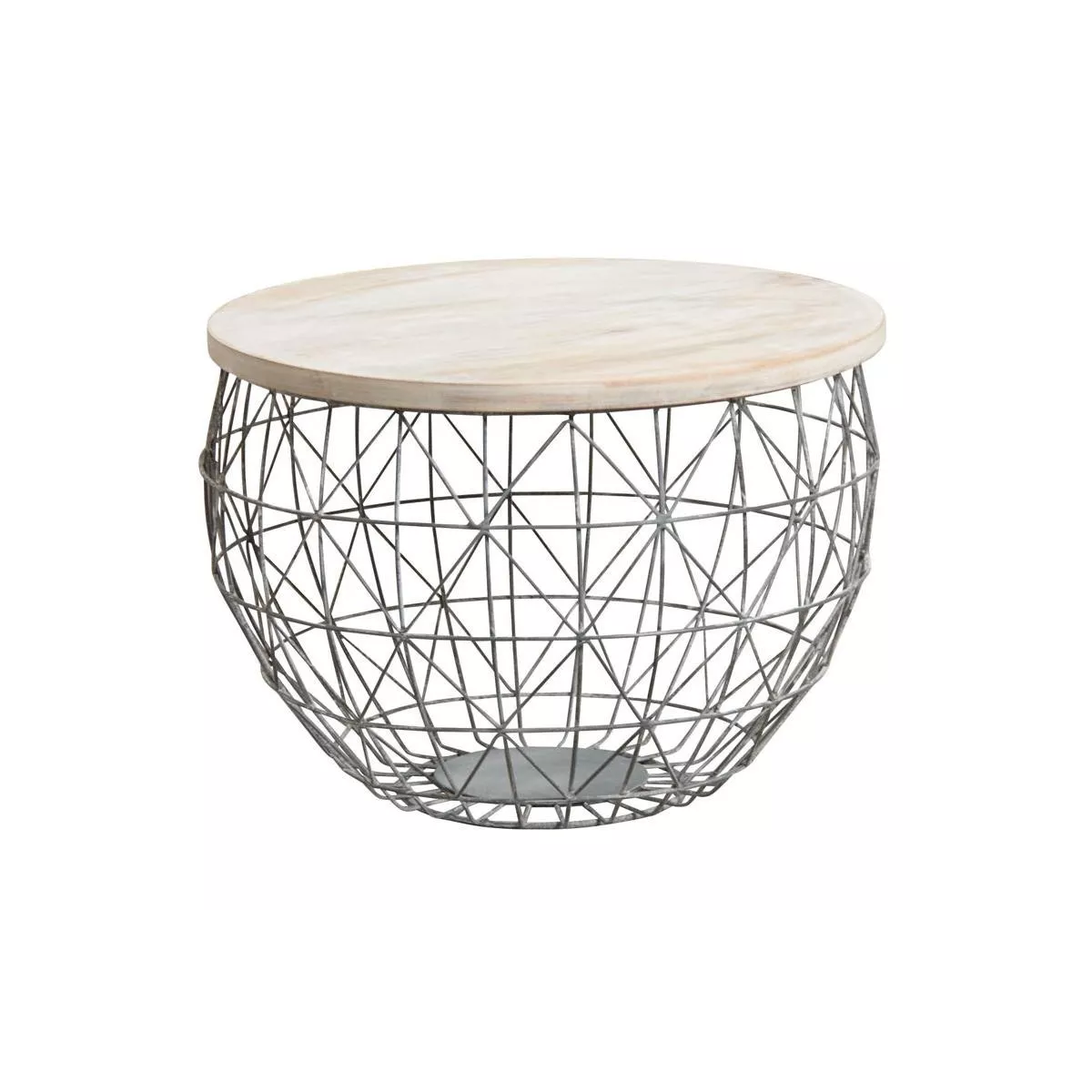 Table basse Métal et bois 43x31