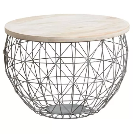 Table basse Métal et bois
