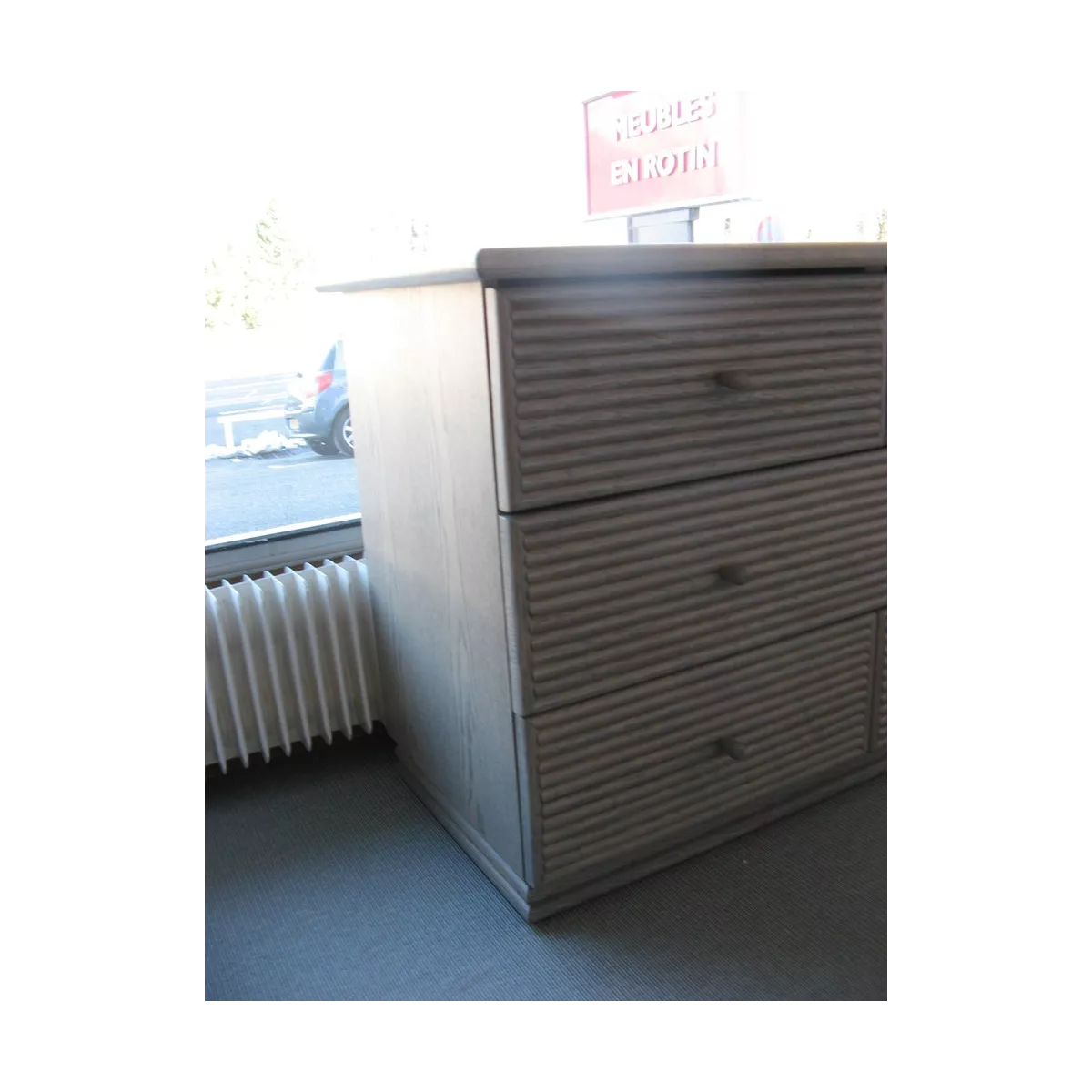 Commode Traill 6 Tiroirs Grise
