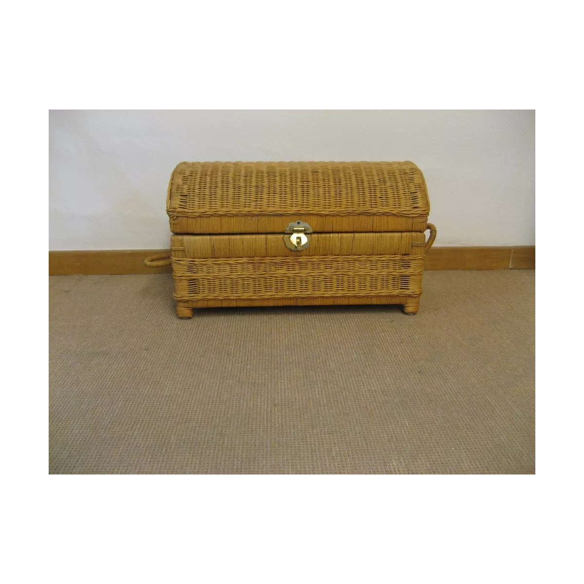 Coffre Rotin Valin Miel  64x28