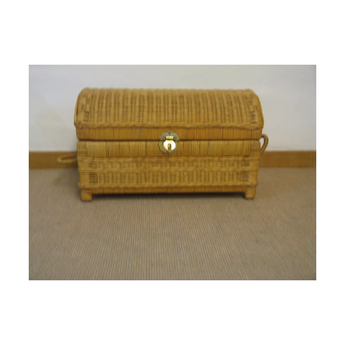 Coffre Rotin Valin Miel  64x28