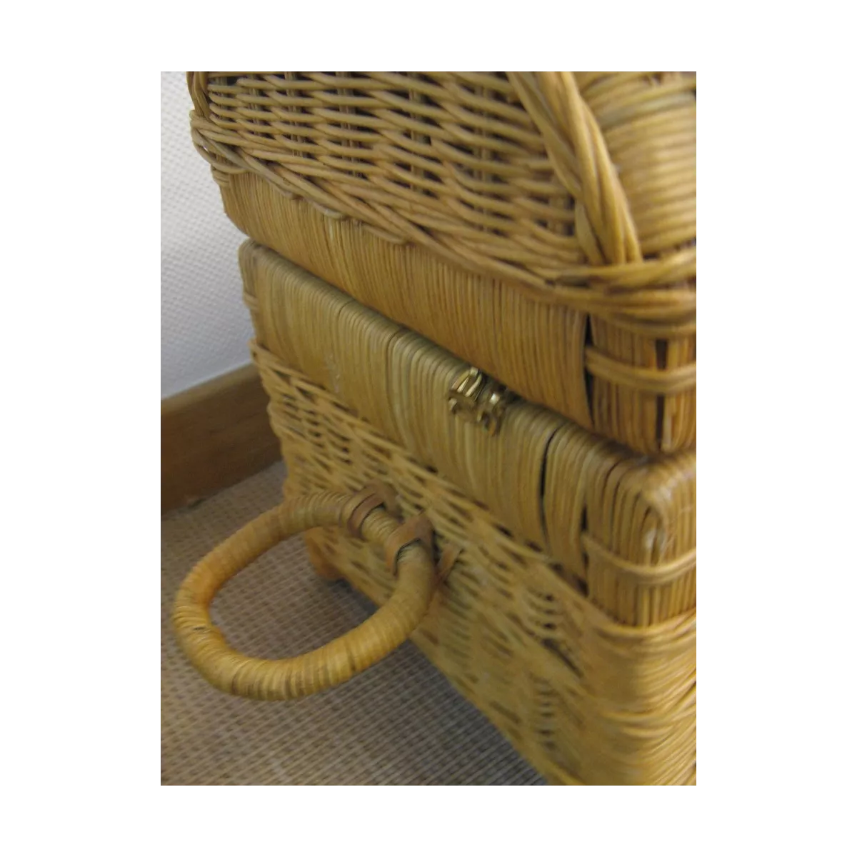 Coffre Rotin Valin Miel  64x28