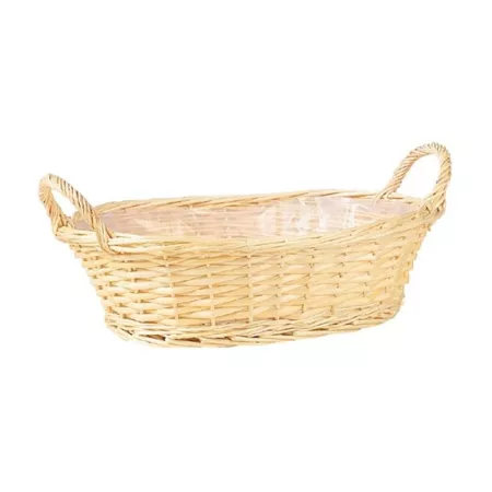 Corbeille Ovale Eclisse Blanche 37x27