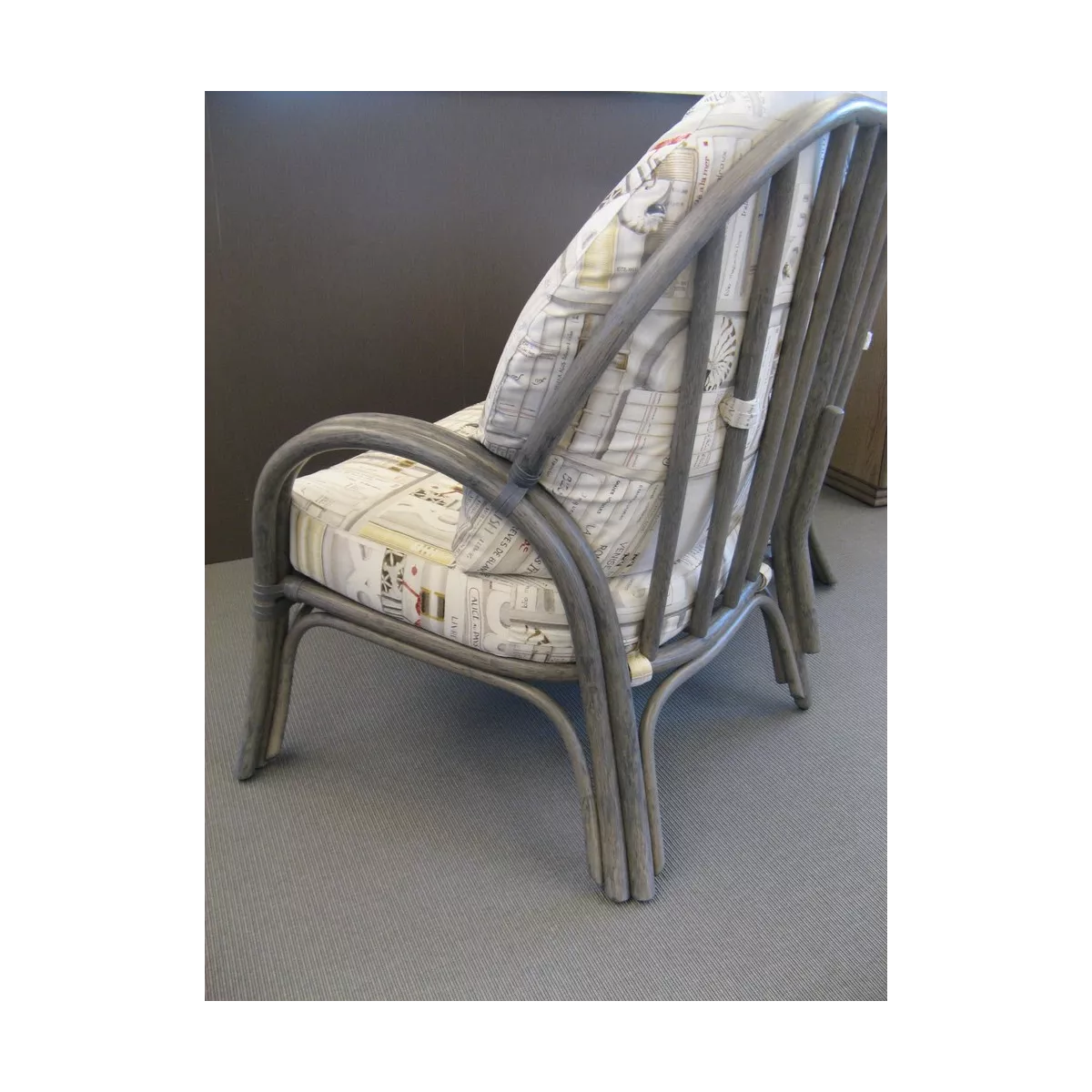 Salon Sydney Gris Canapé 2P + 2 Fauteuils