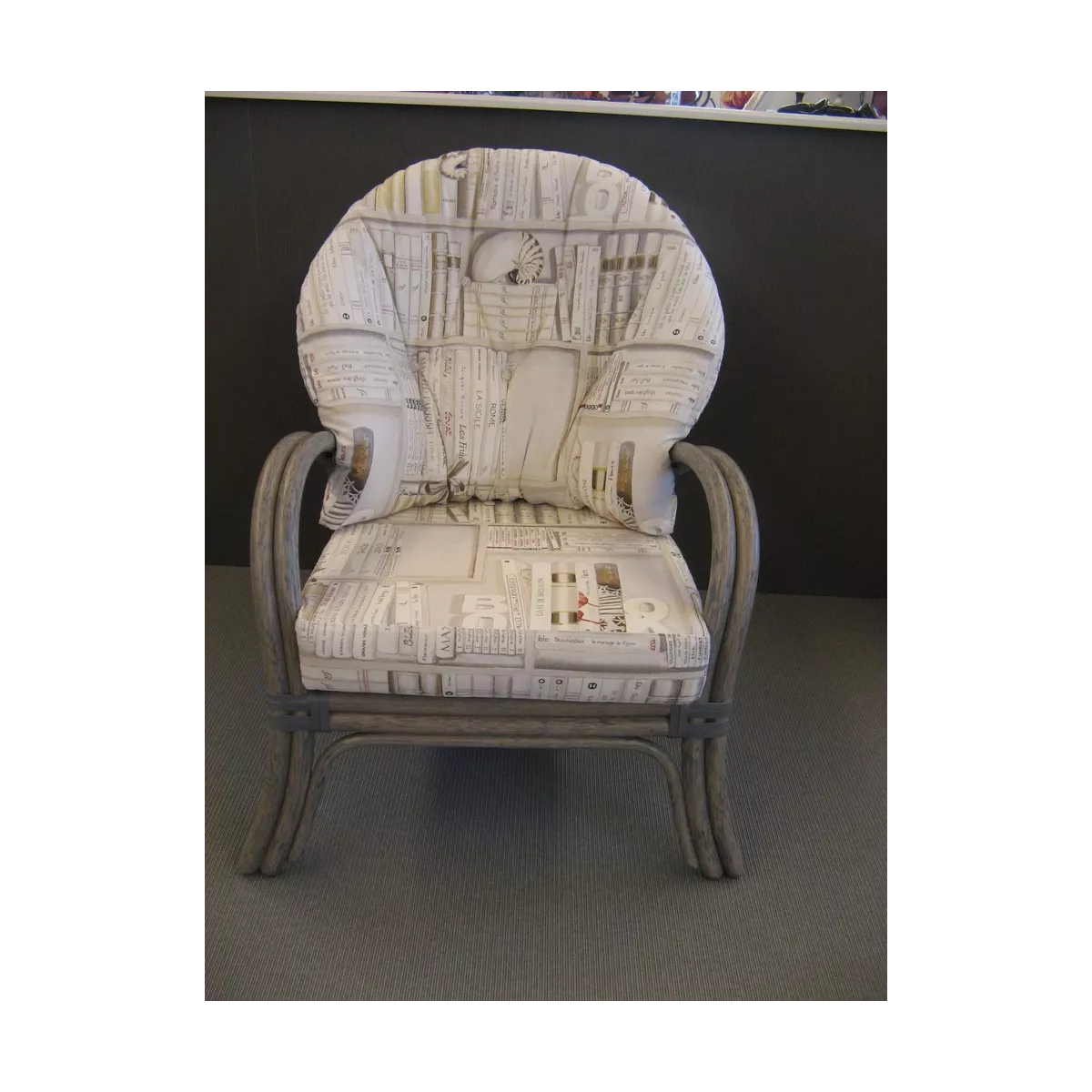 Salon Sydney Gris Canapé 2P + 2 Fauteuils