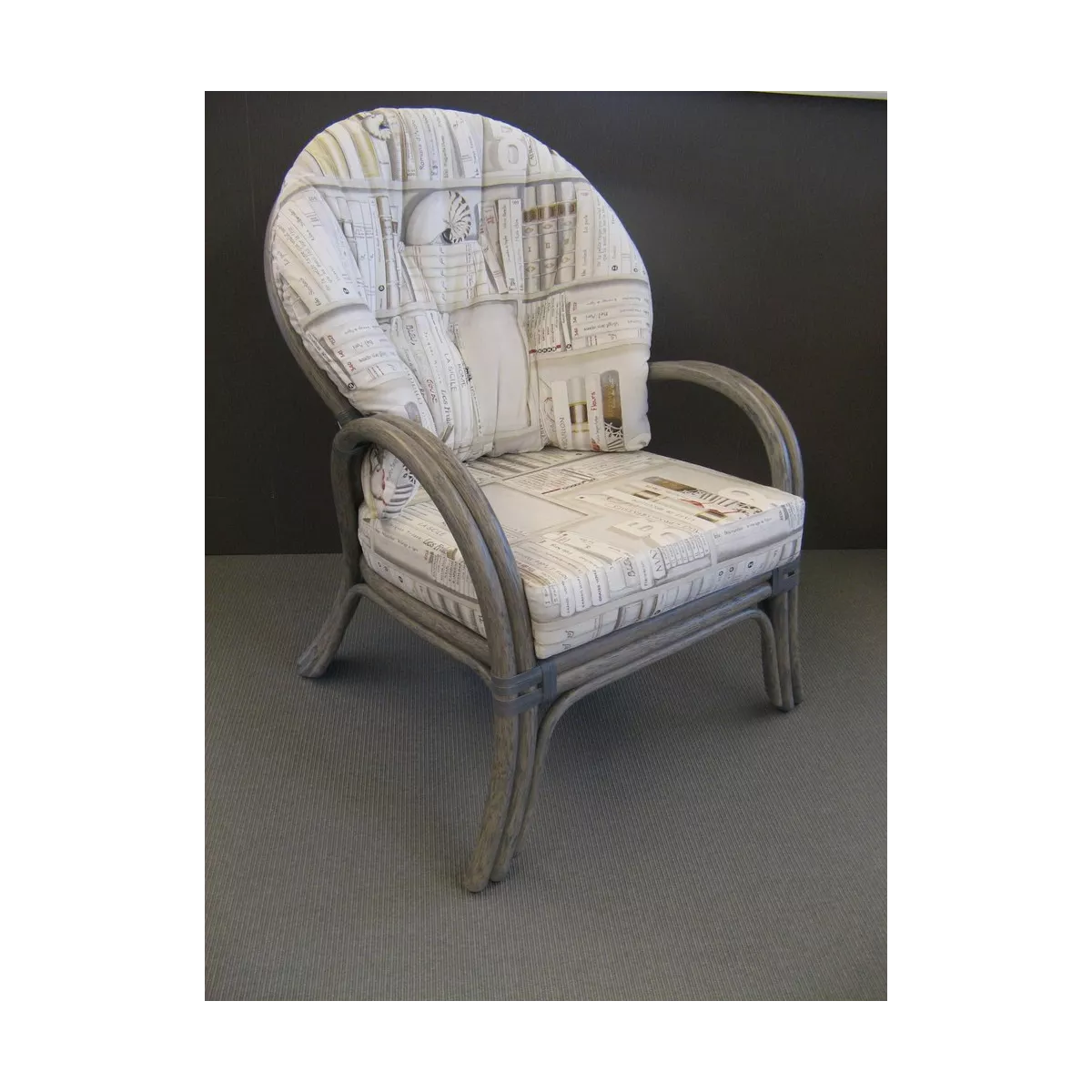 Salon Sydney Gris Canapé 2P + 2 Fauteuils