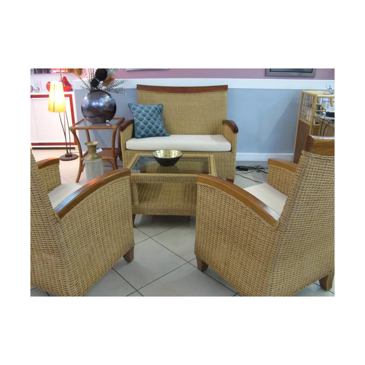 Salon Datuk Canapé 2P + 2 Fauteuils