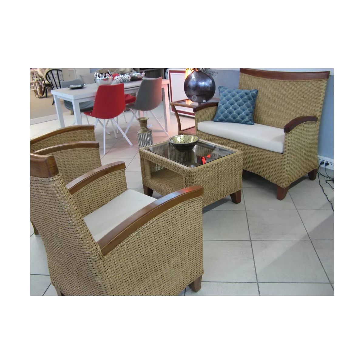 Salon Datuk Canapé 2P + 2 Fauteuils