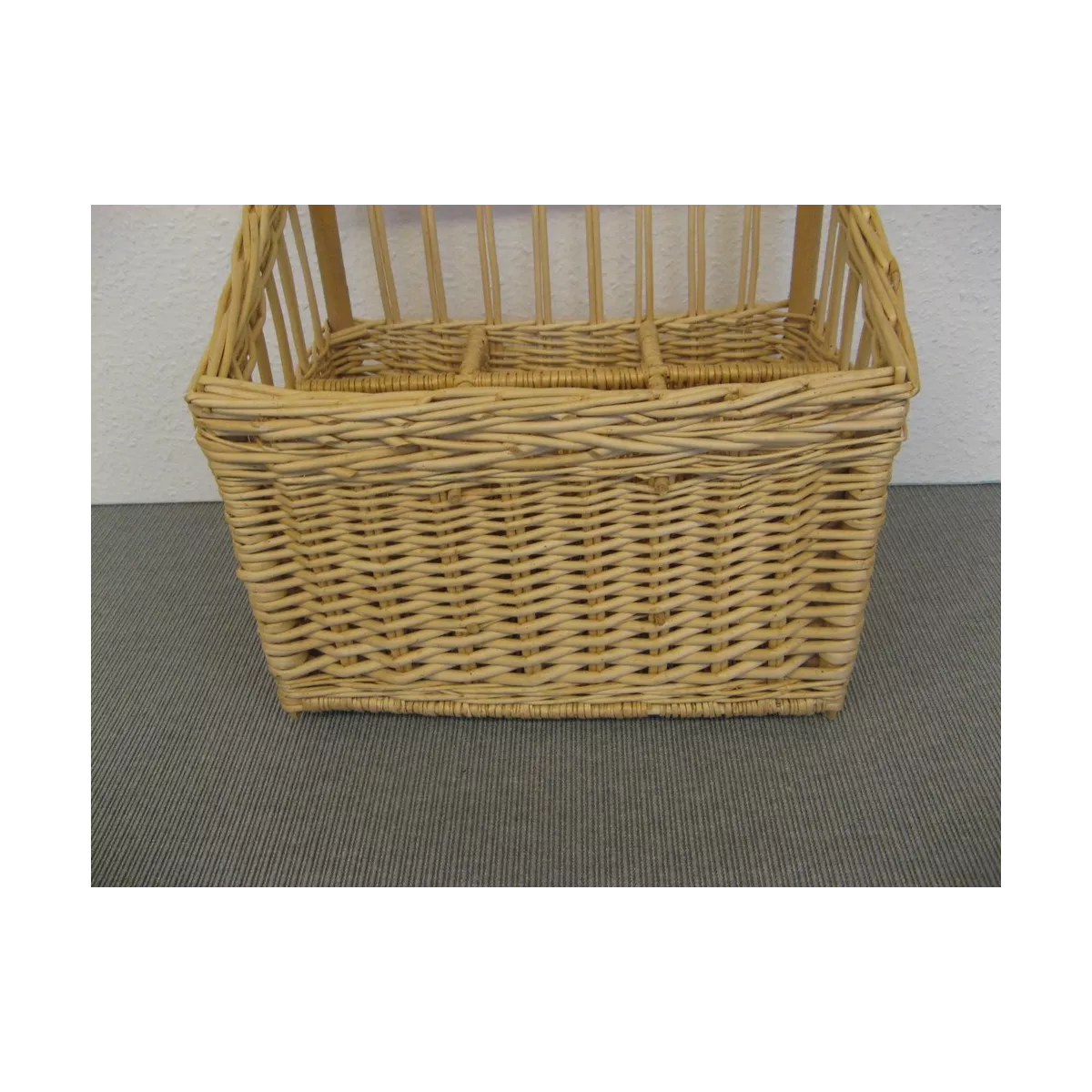 Panier porte-bouteille Osier Naturel