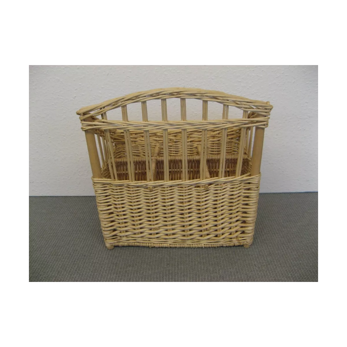 Panier porte-bouteille Osier Naturel