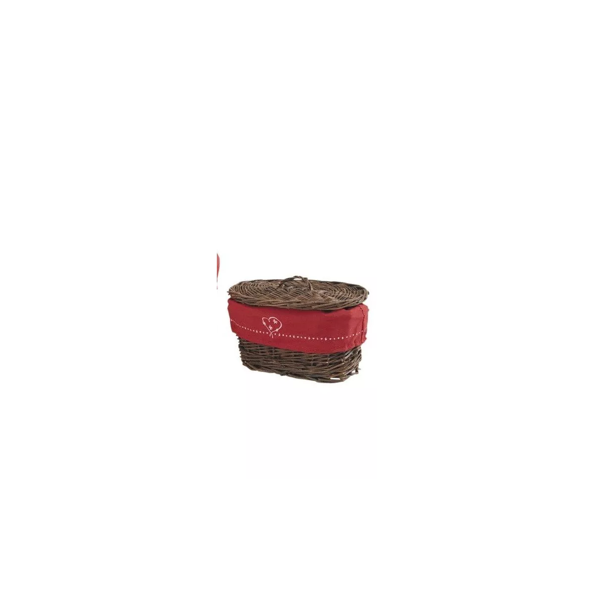 Corbeille avec couvercle 21x13