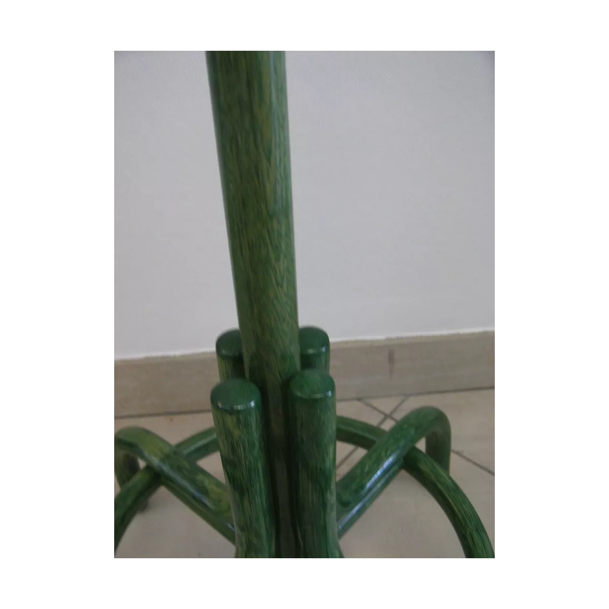 Porte  Manteaux Rotin Coloris Vert