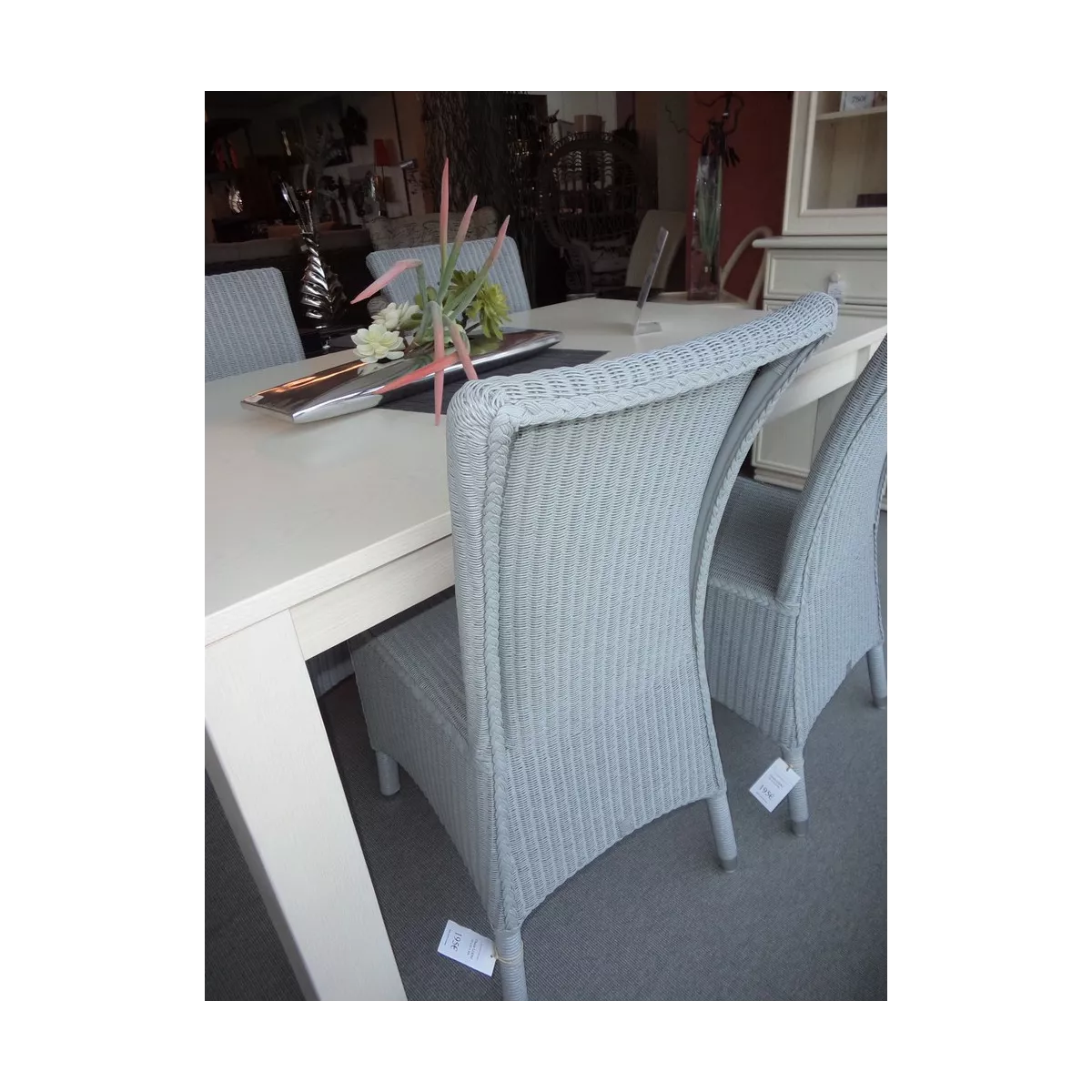 Chaise Mary Loom Gris Bleu