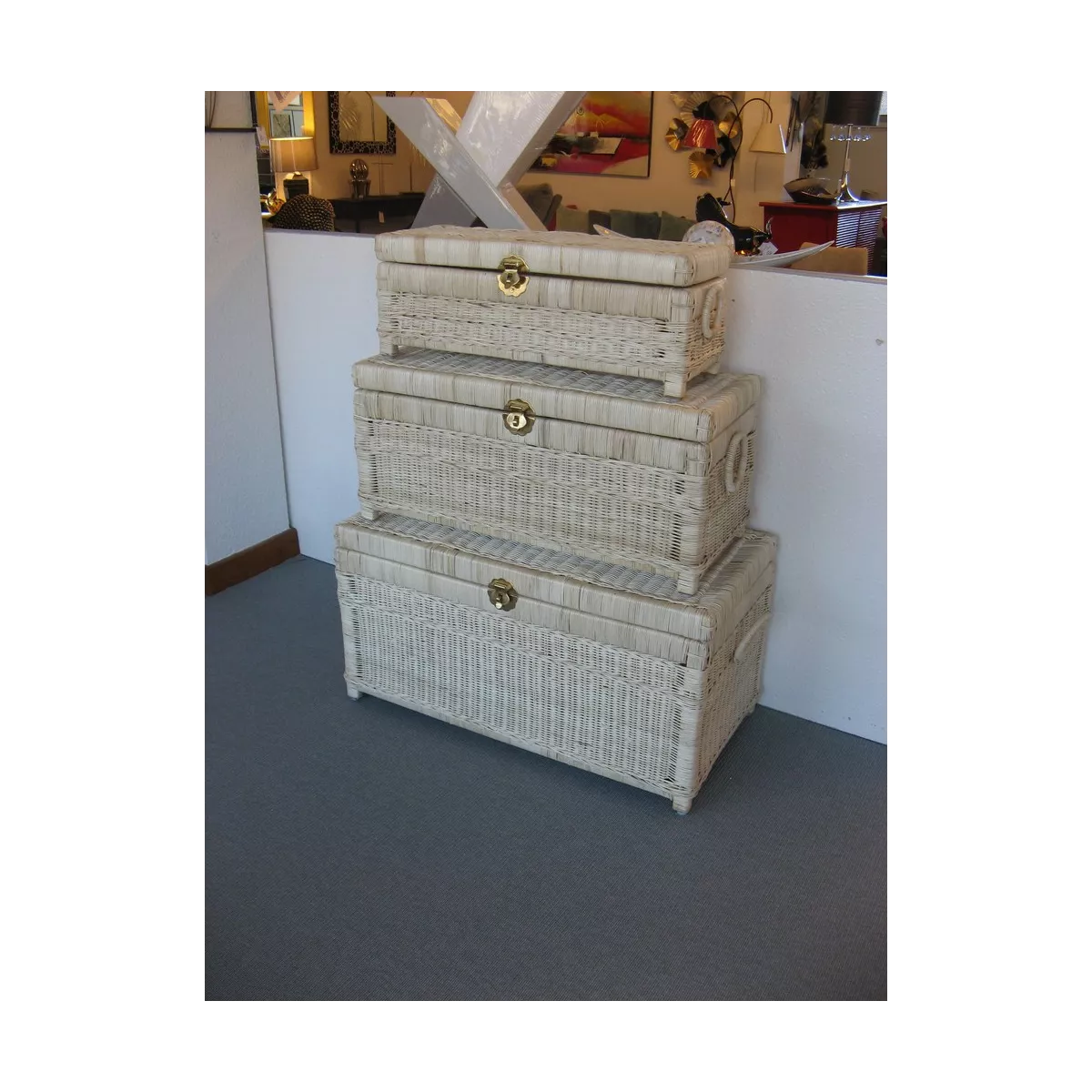 Coffre Rotin Torres Naturel  67x24