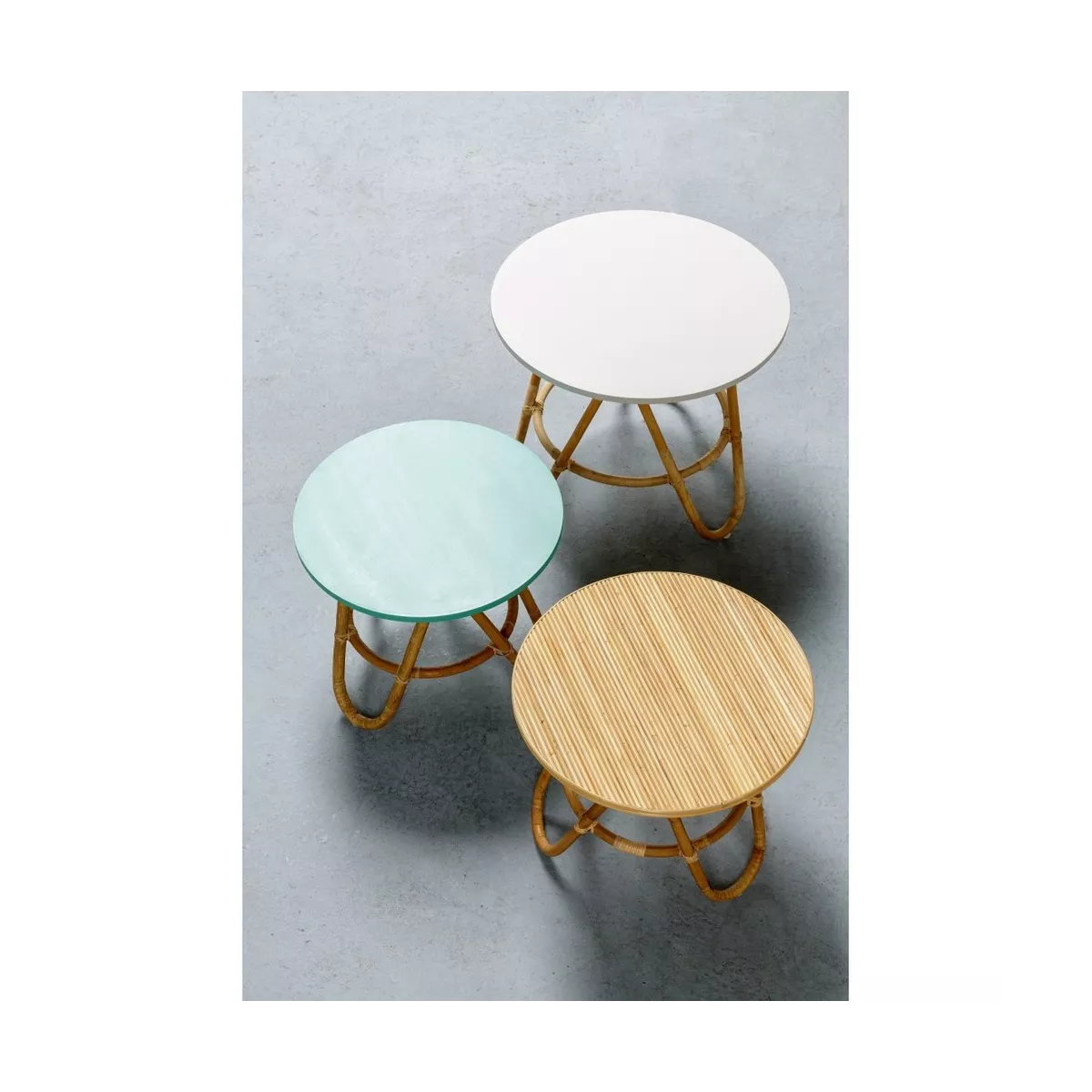 Table Diabolo Naturelle 50x50