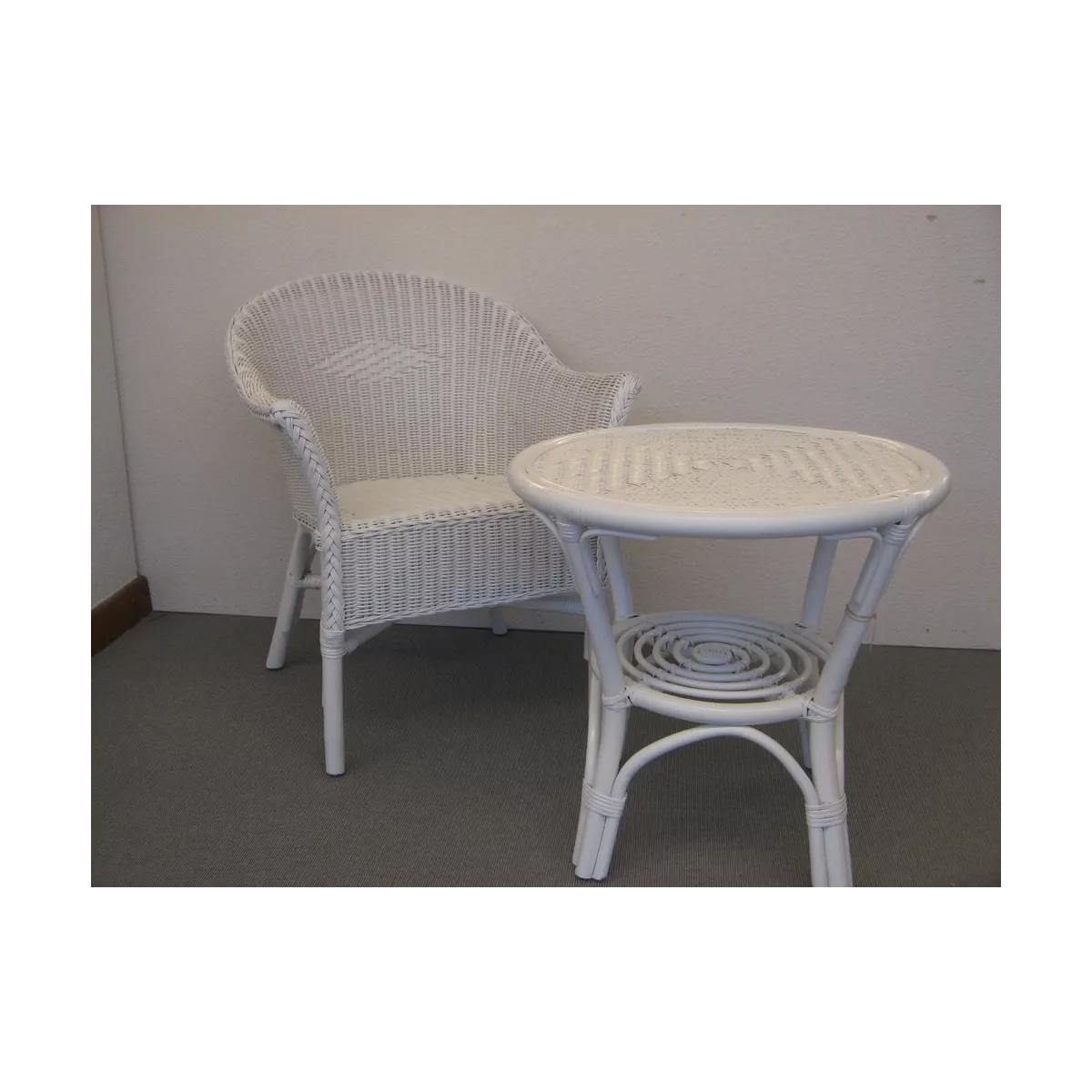 Table Kiddies 60x60 Blanche