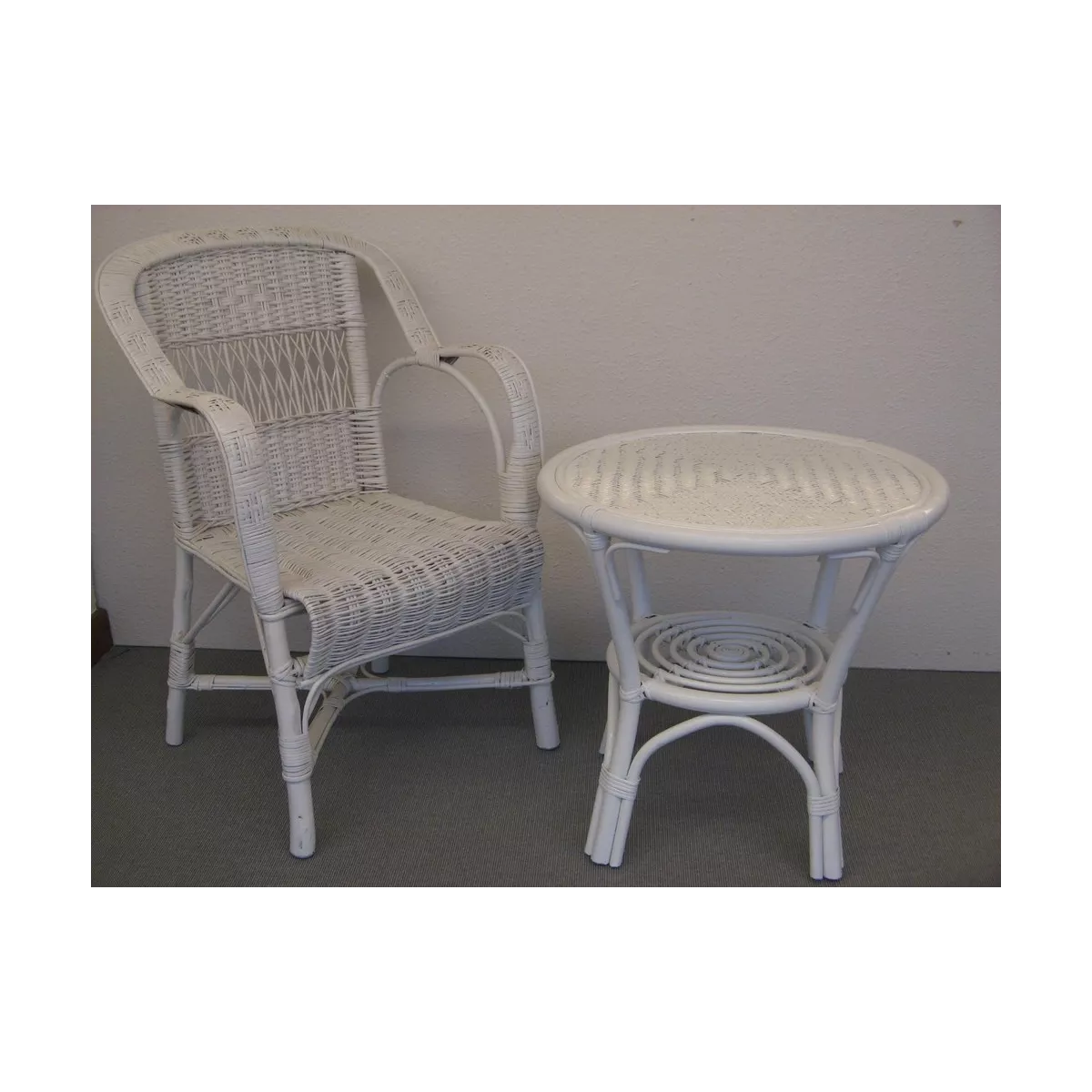 Table Kiddies 60x60 Blanche