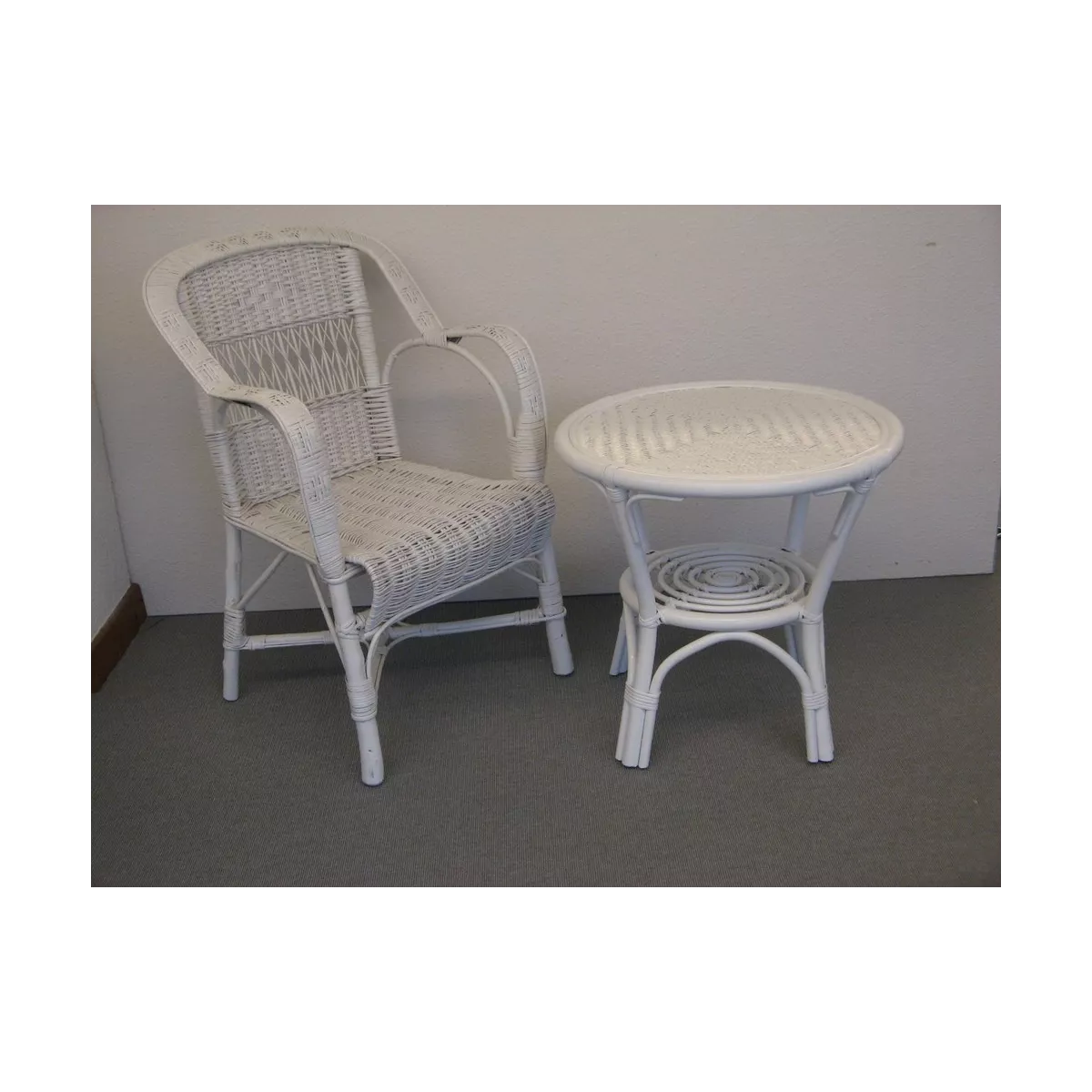Table Kiddies 60x60 Blanche