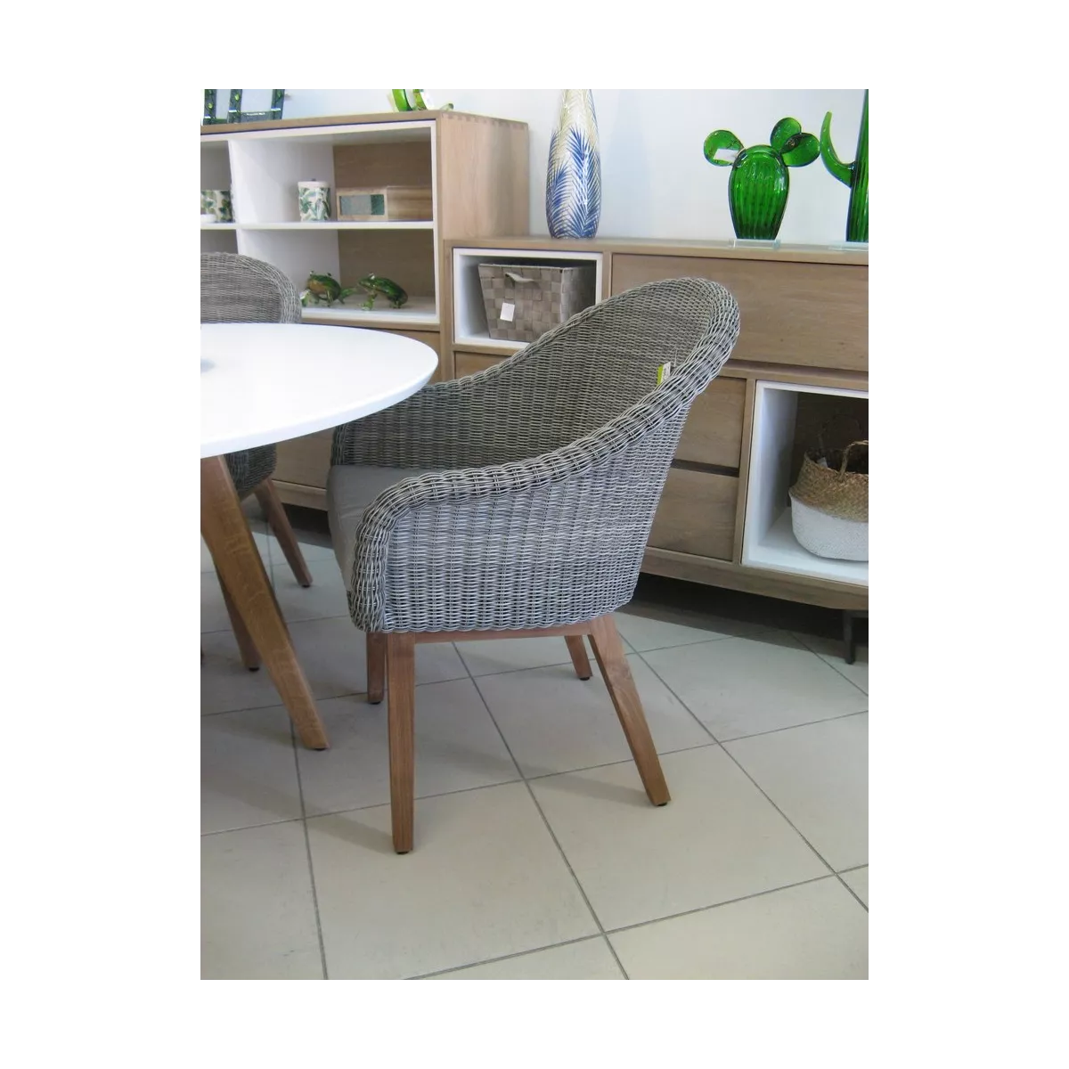 Table Geneve Blanc Ronde Diamètre 120
