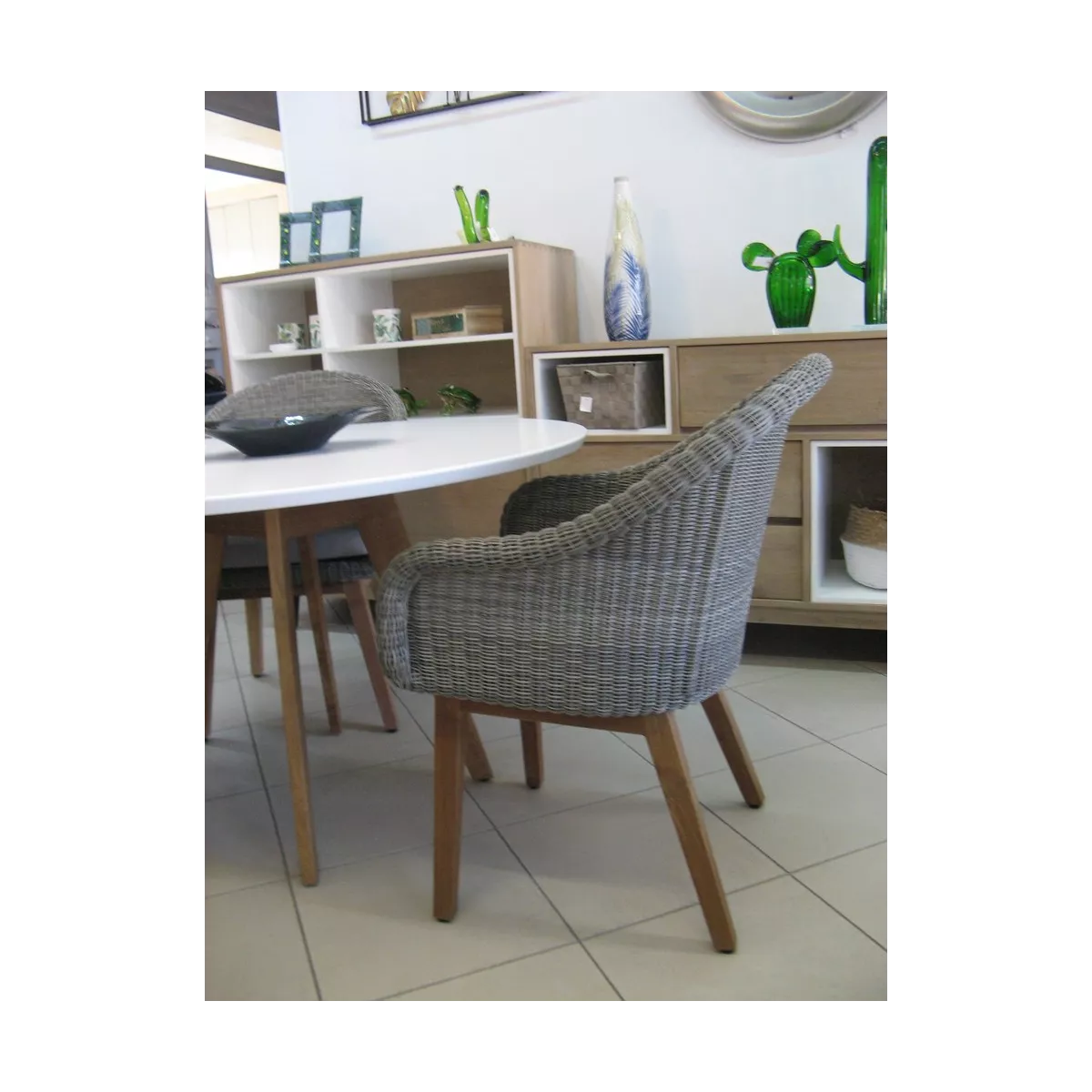 Table Geneve Blanc Ronde Diamètre 120