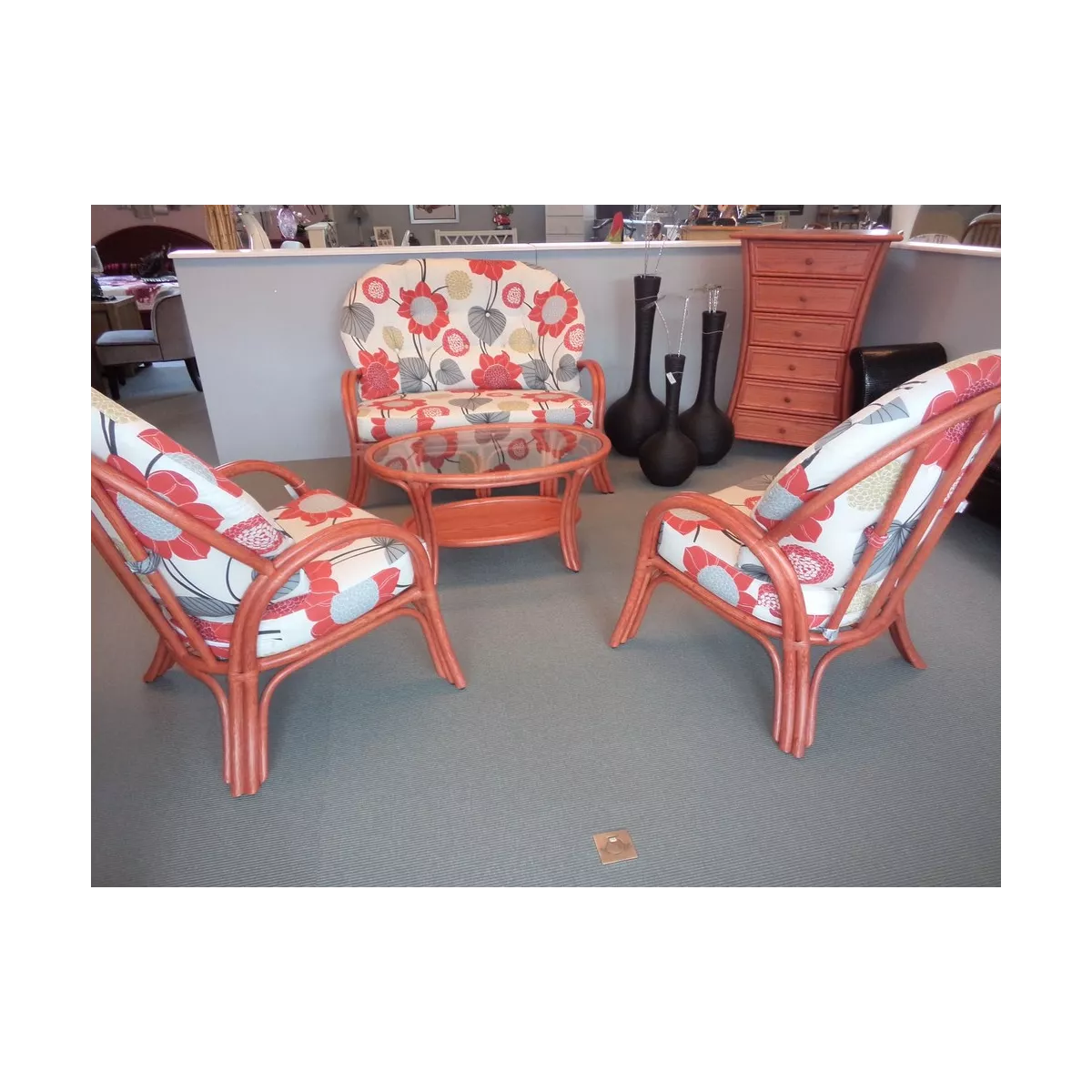 Table Basse Sydney Ovale Rojo