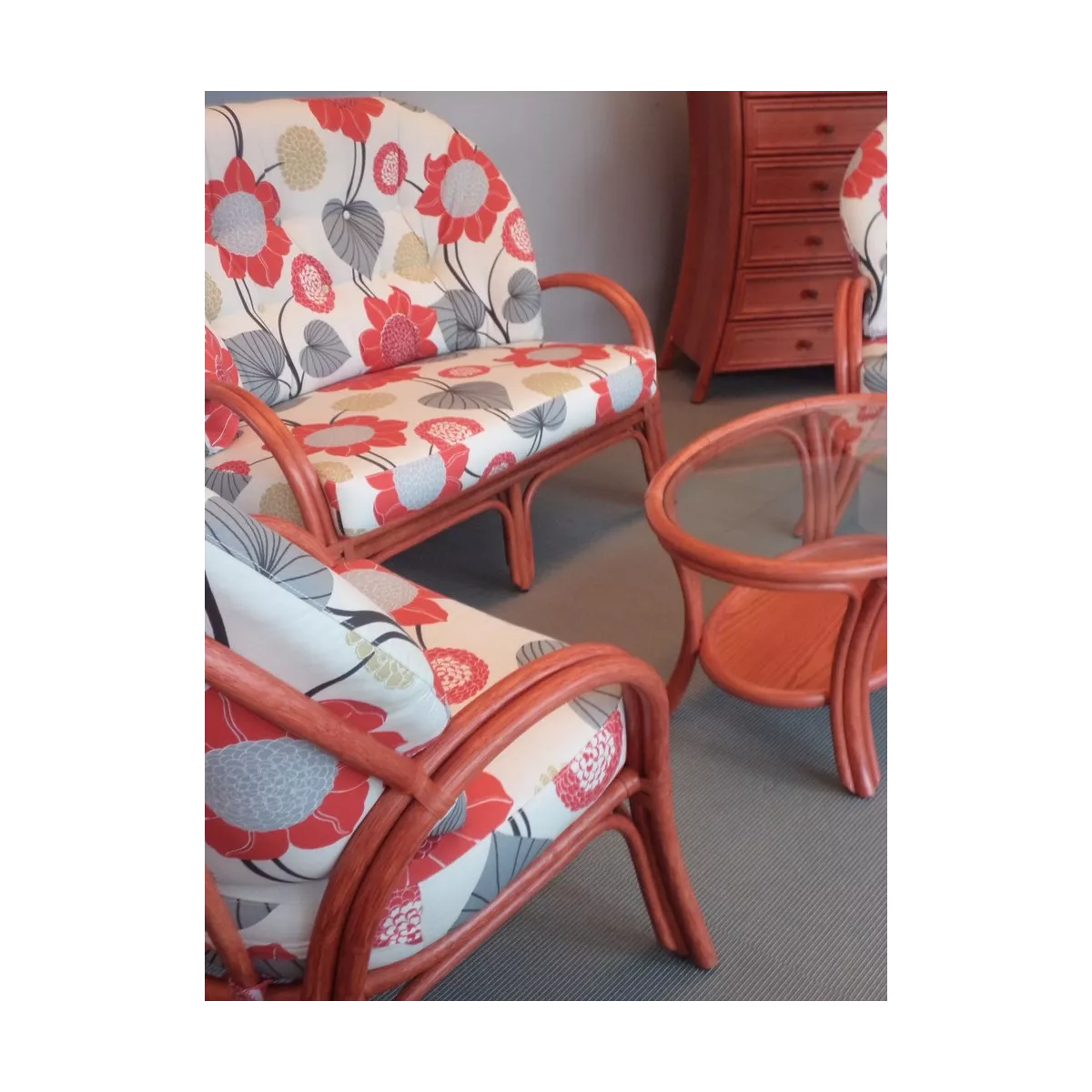 Table Basse Sydney Ovale Rojo