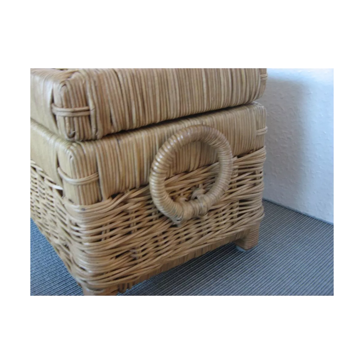 Coffre Rotin Torres Noisette  67x24
