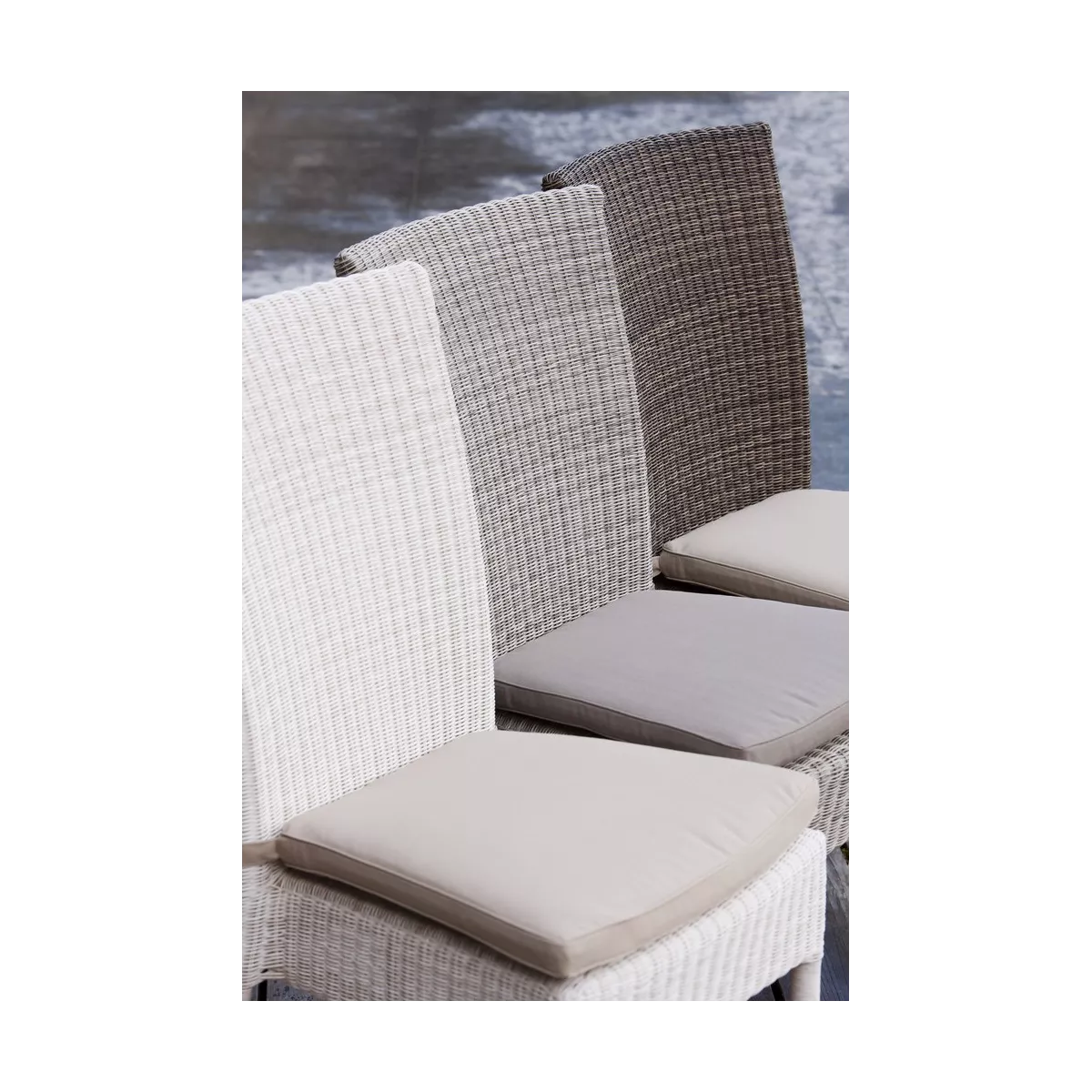 Chaise isabelle Résine Gris