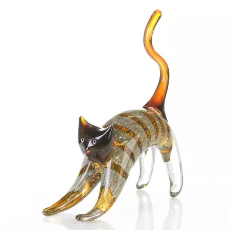 Chat en pate de verre