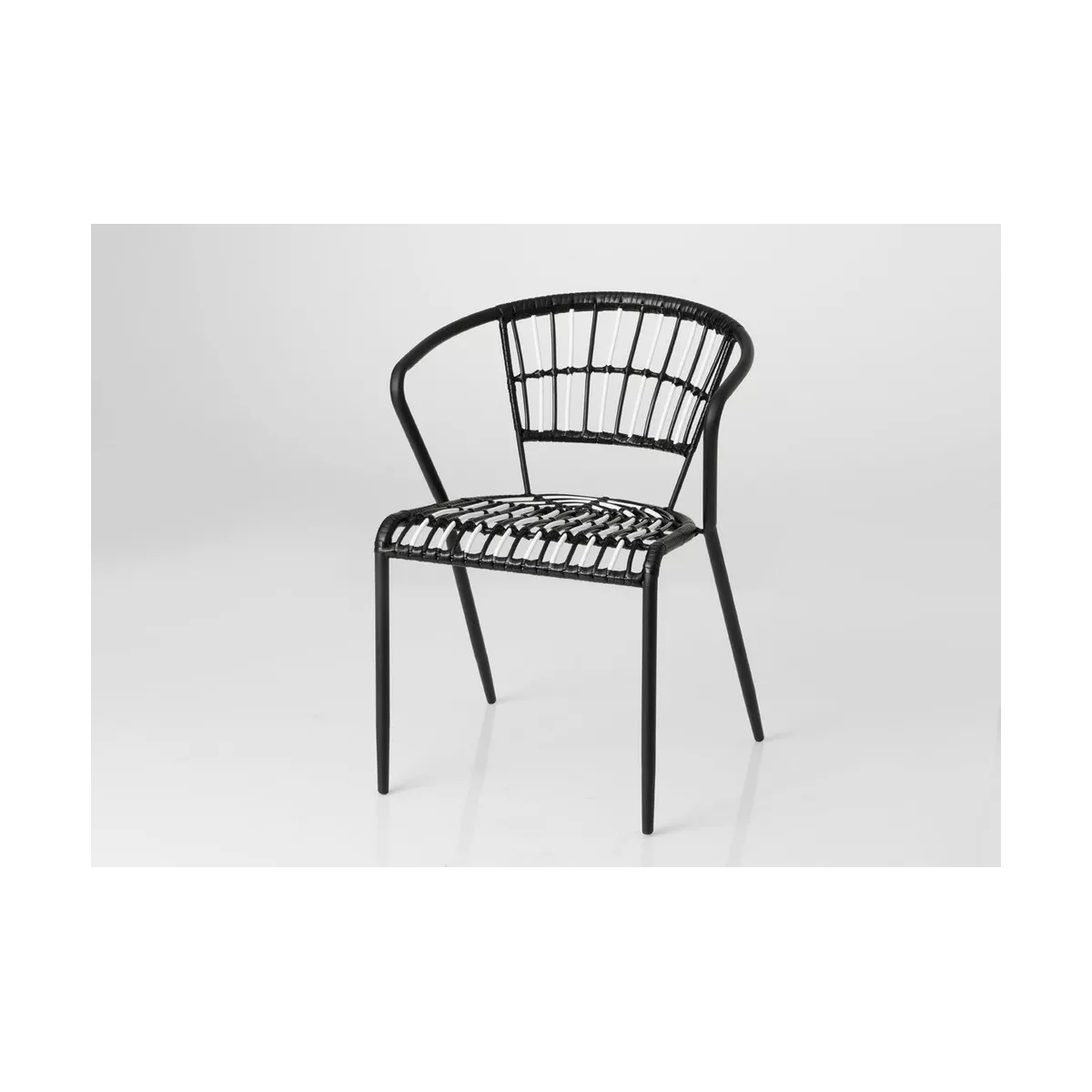 Fauteuil  Bistrot Blanc et noir