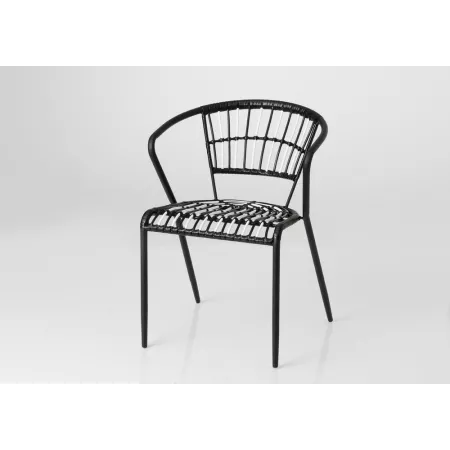 Fauteuil  Bistrot Blanc et noir