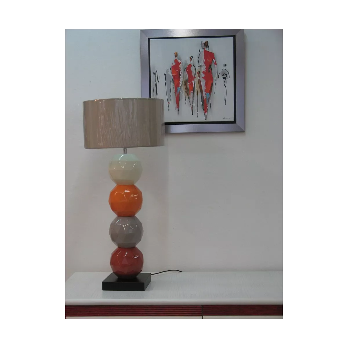 Lampe Origami Orange