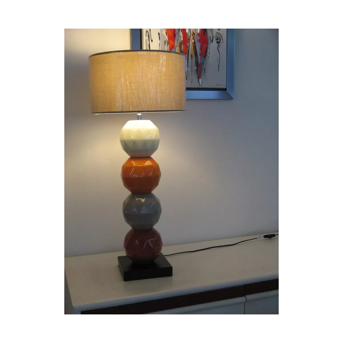 Lampe Origami Orange
