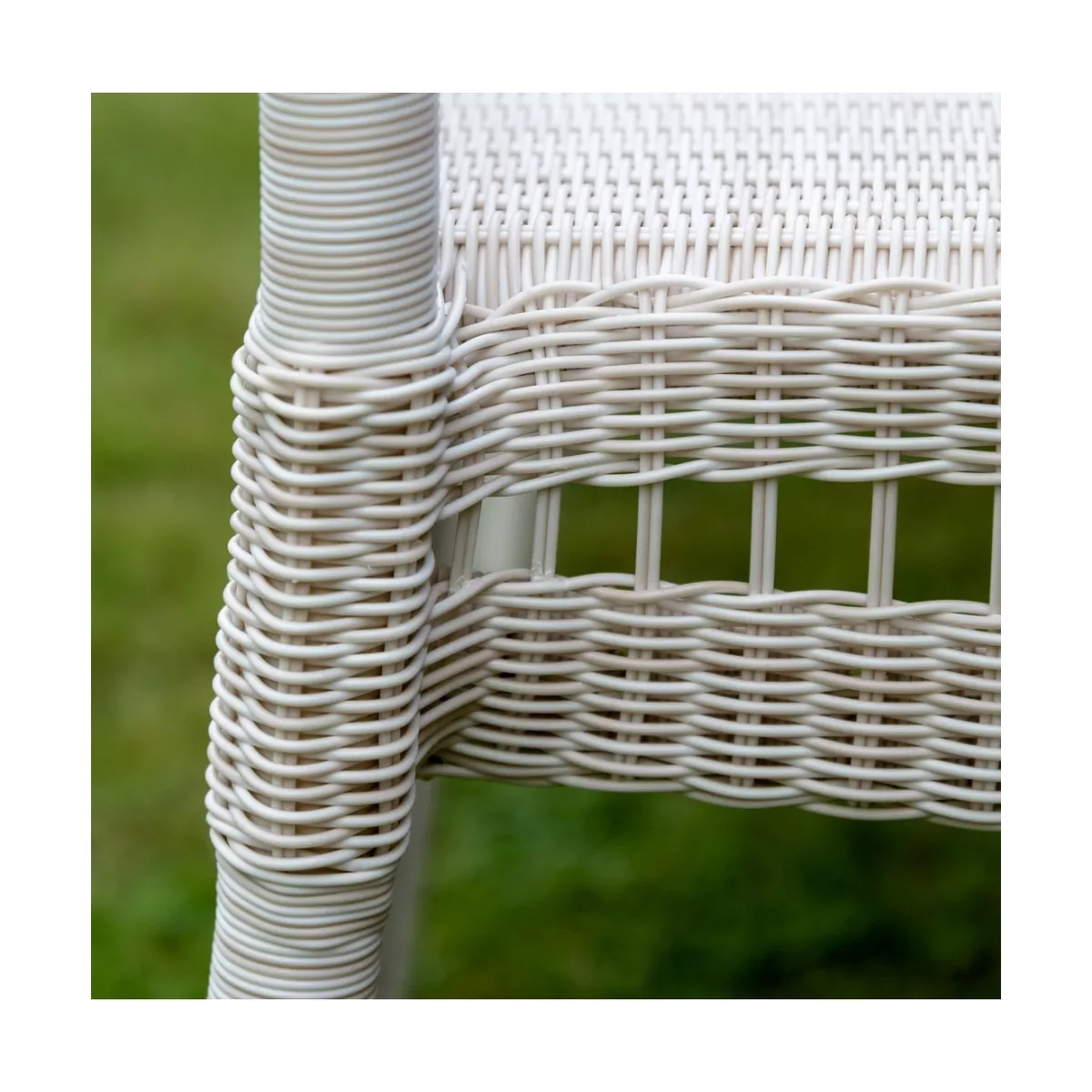 Table basse Résine Biarritz Crème 46x46