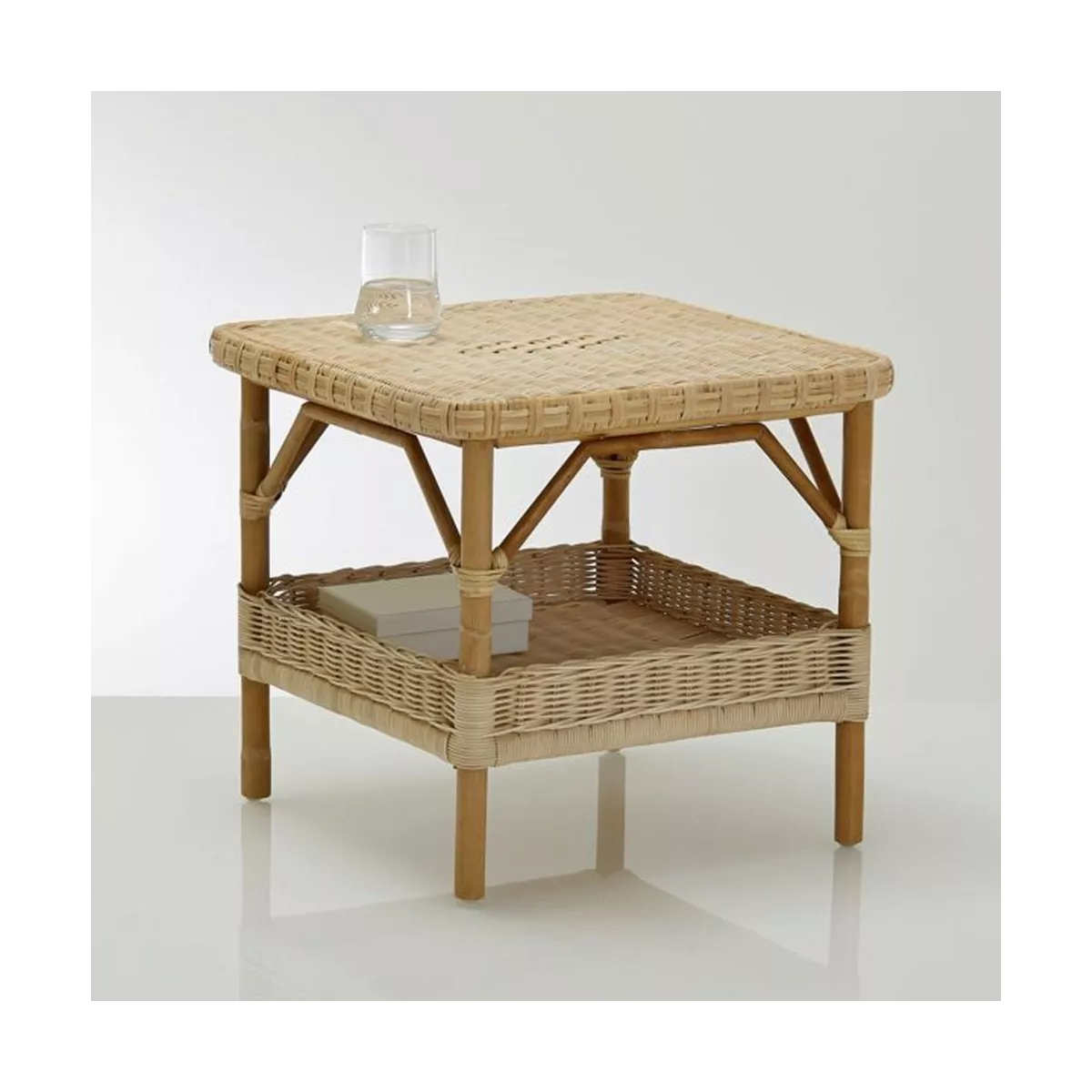 Table Basse Carrée Nantucket Rotin naturel