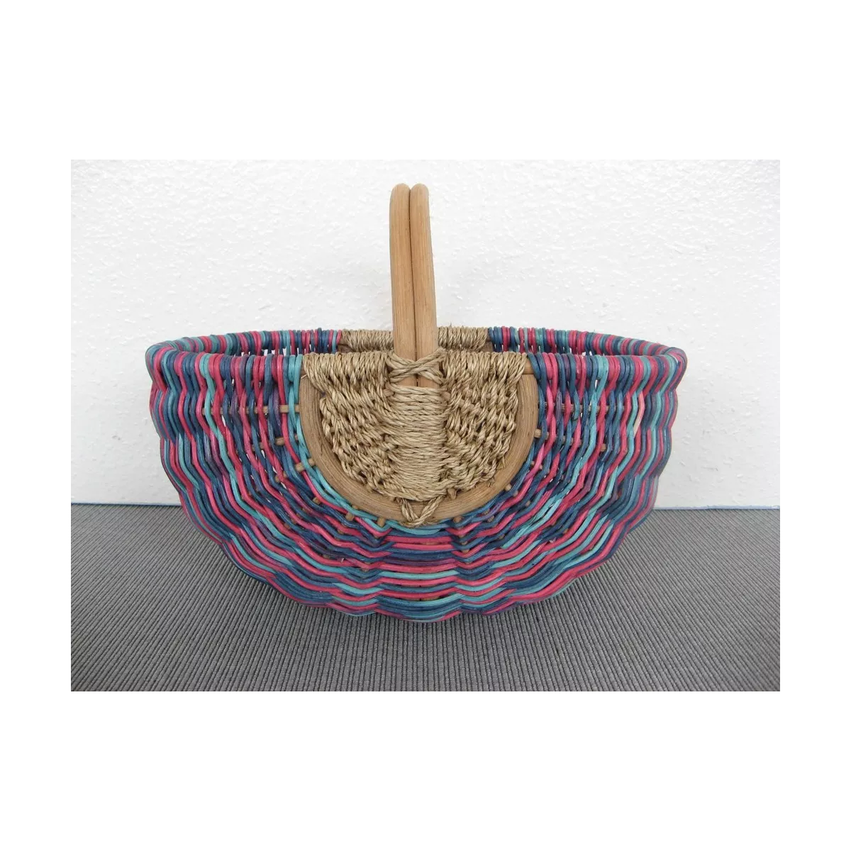 Panier Rose Violet 39x24