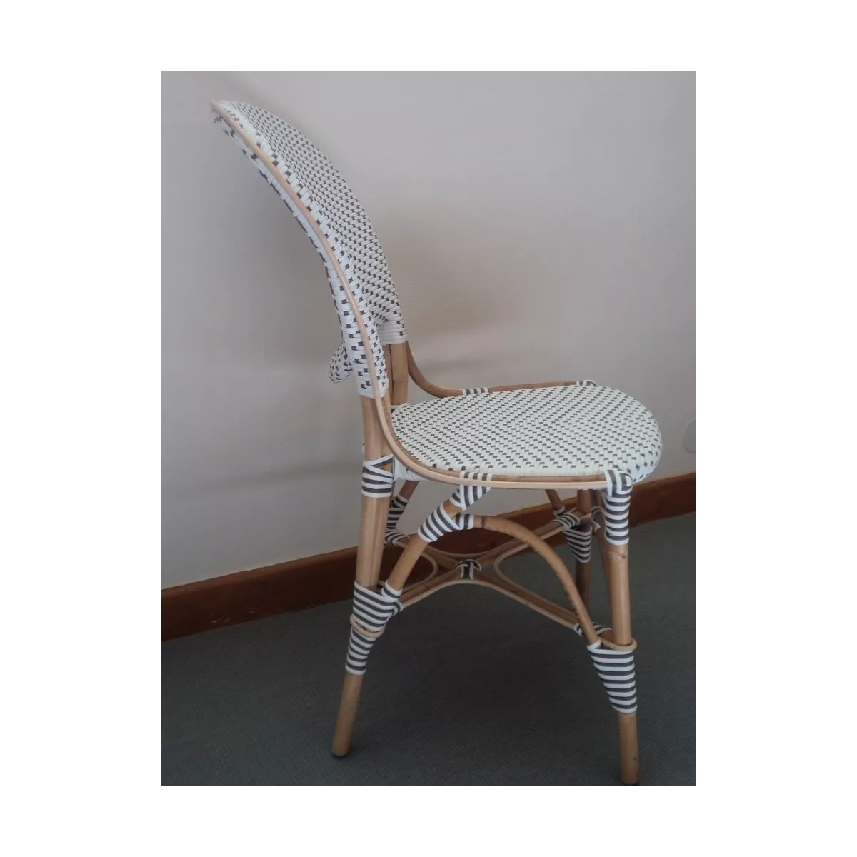 Chaise Rotin Isabelle Blanc