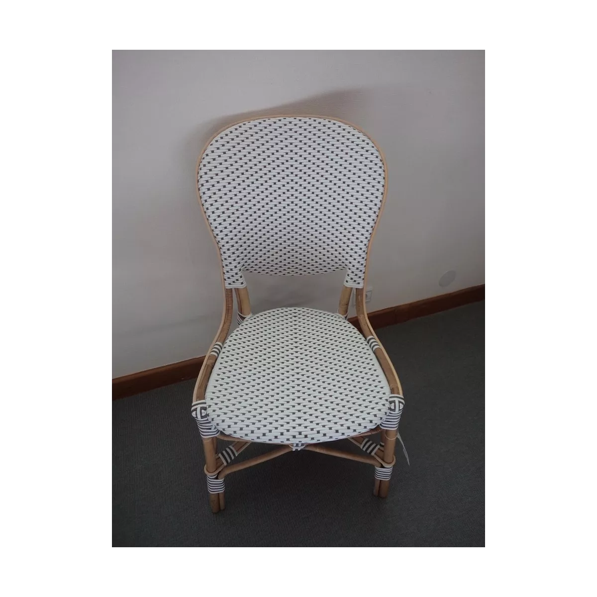 Chaise Rotin Isabelle Blanc