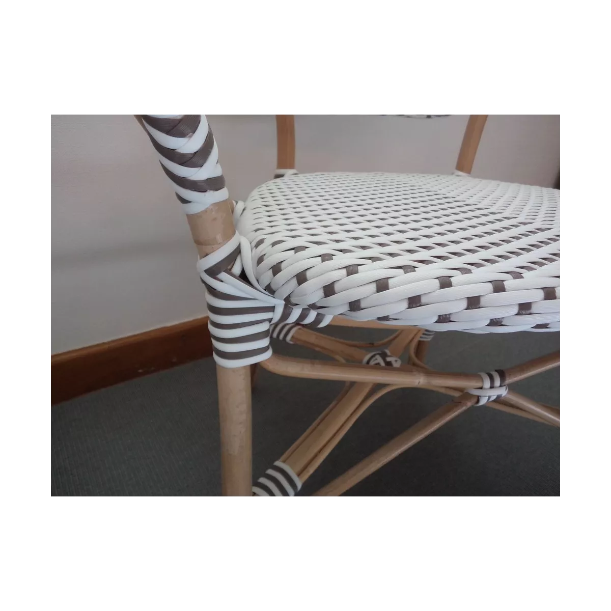 Chaise Rotin Isabelle Blanc