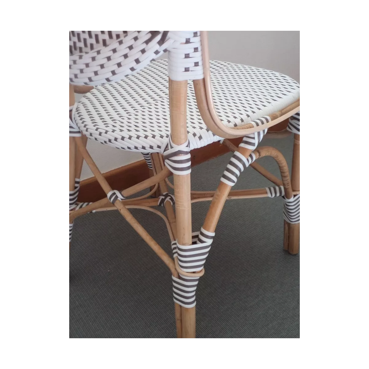 Chaise Rotin Isabelle Blanc