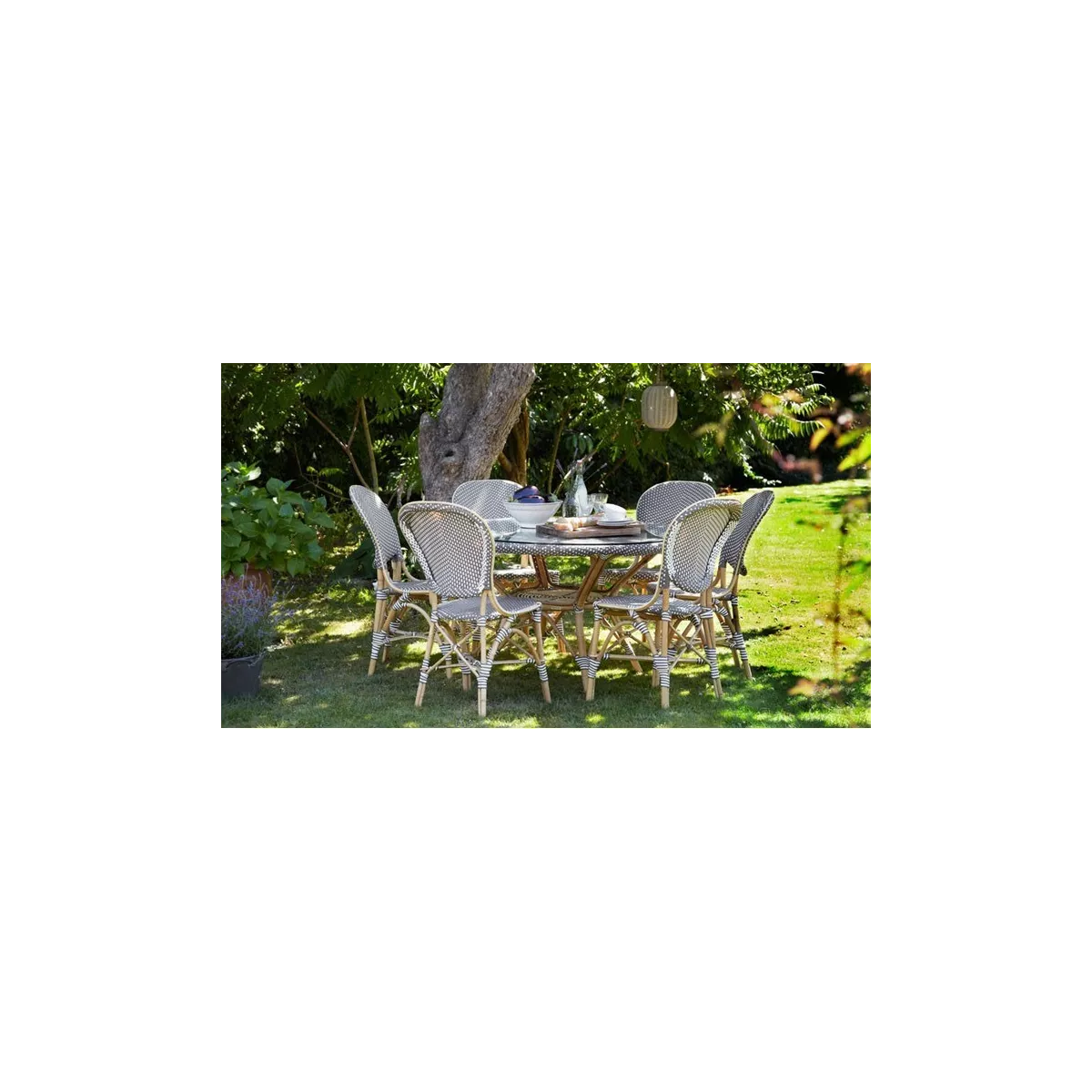 Chaise Rotin Isabelle Blanc