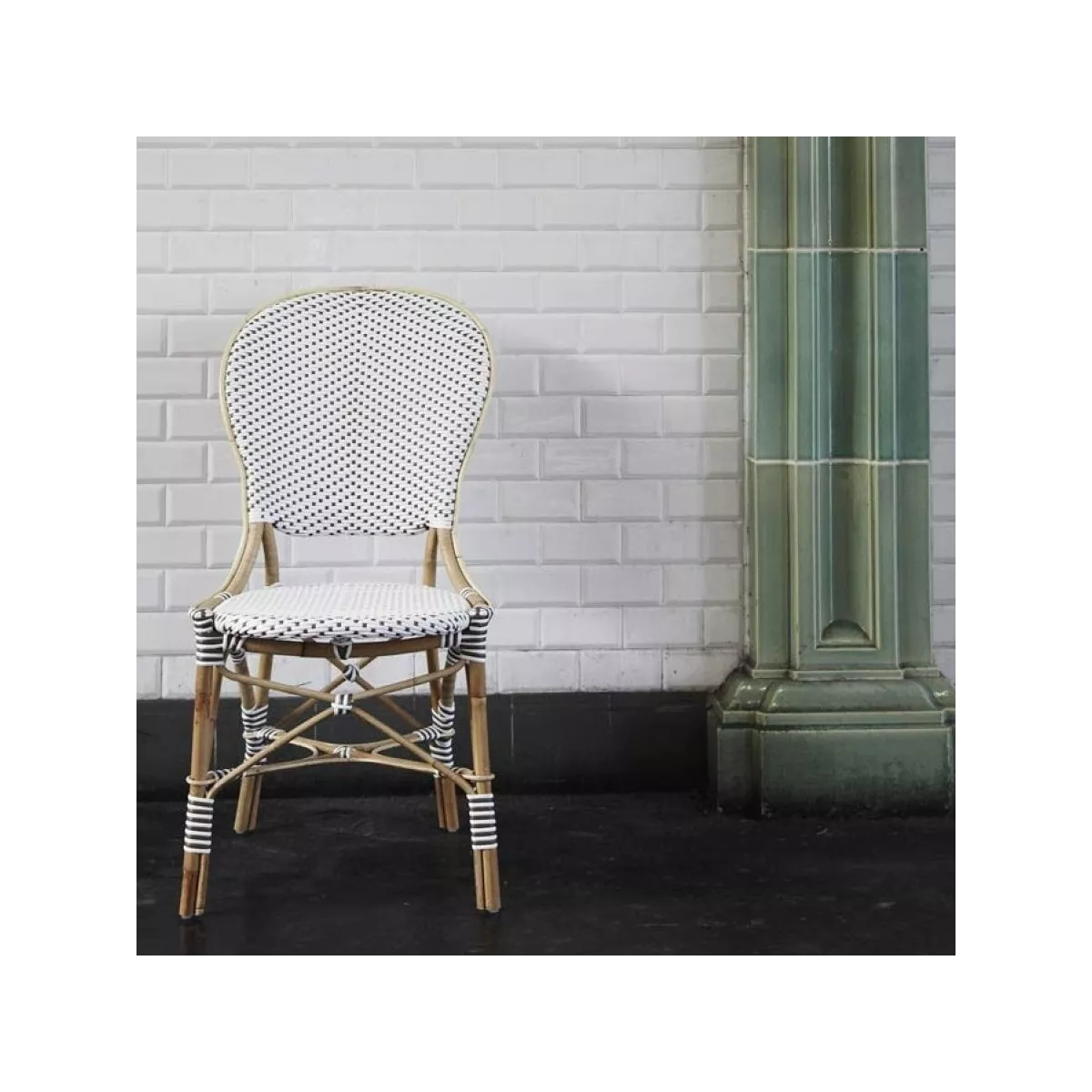 Chaise Rotin Isabelle Blanc