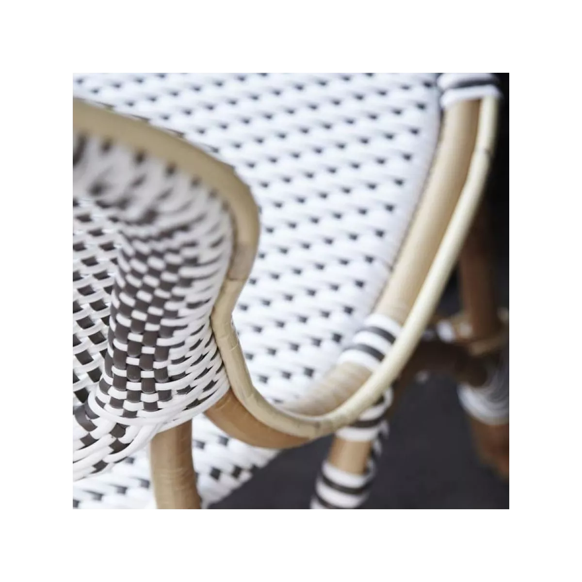 Chaise Rotin Isabelle Blanc